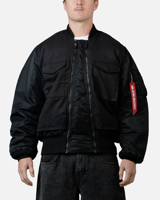 Alpha Industries MA-1 Mixed Cotton Jacket Black