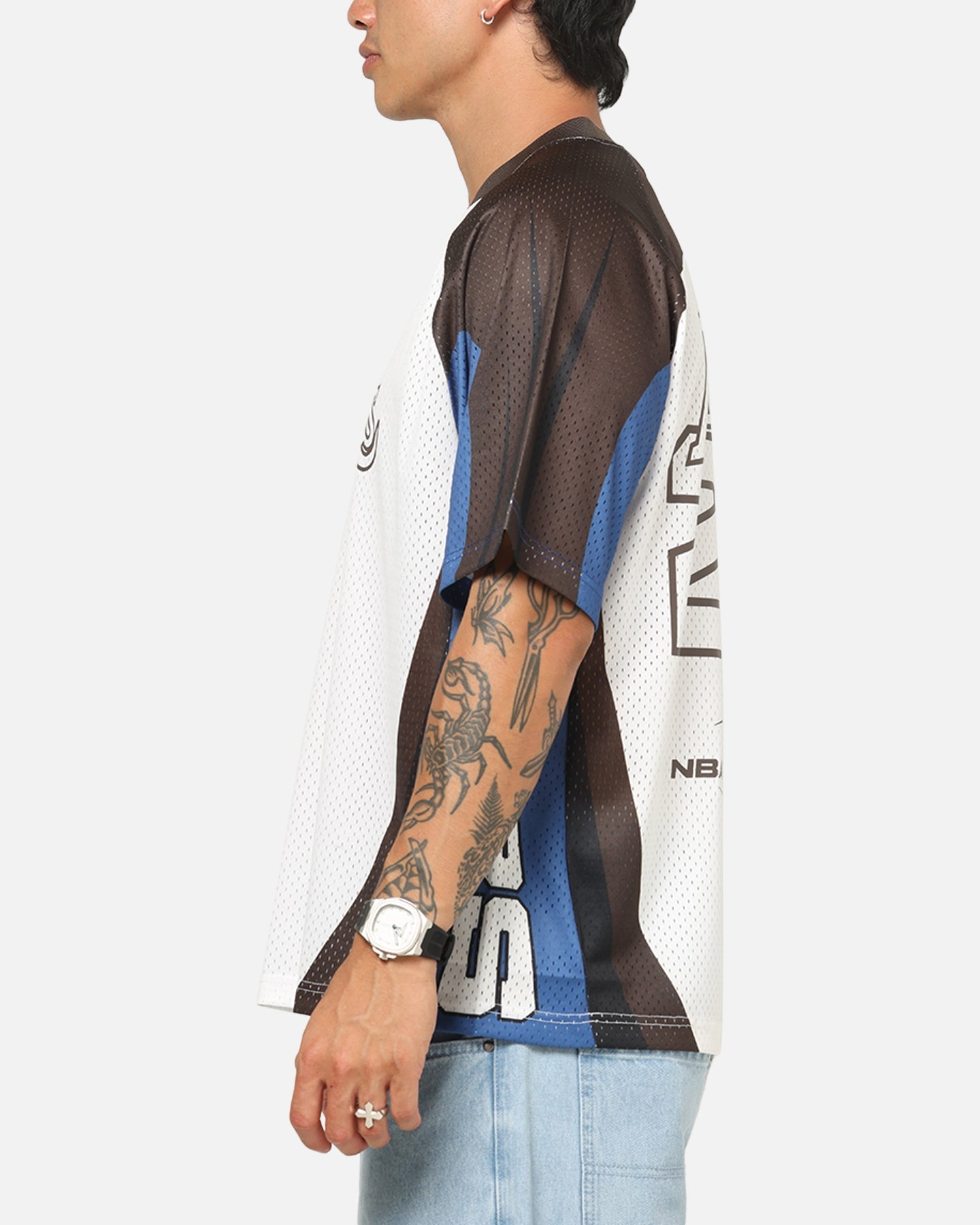 Mitchell & Ness Los Angeles Lakers Warehouse Rave Jersey White/Brown