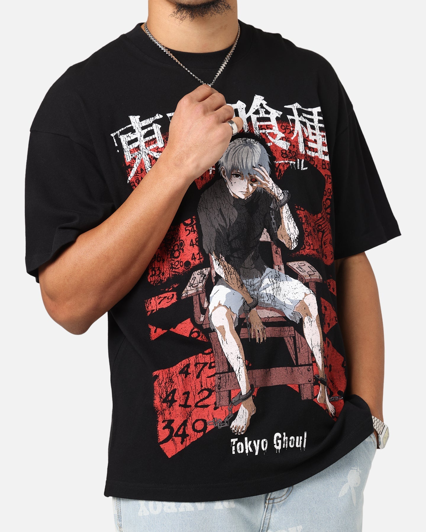 73Studio X Tokyo Ghoul 1000 Minus 7 Vintage T-Shirt Black
