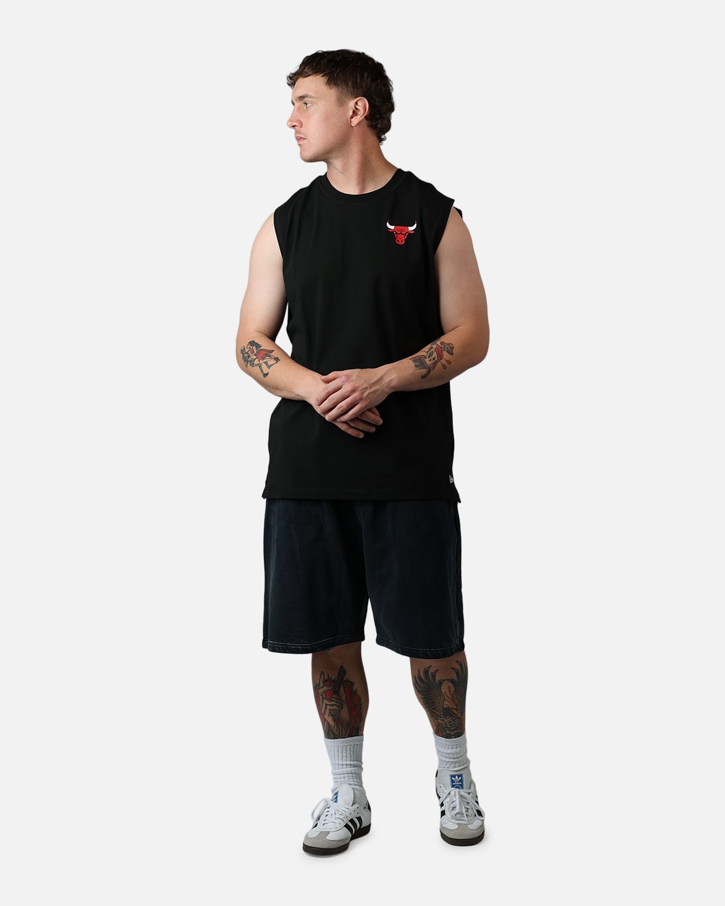 New Era Chicago Bulls Muscle T-Shirt Black