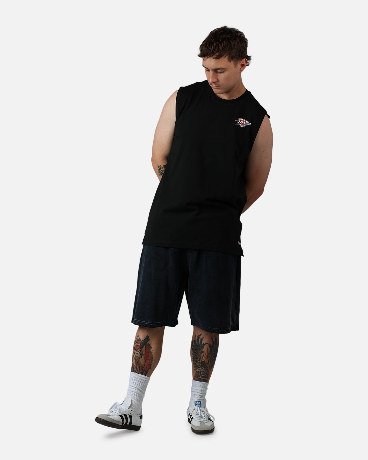 New Era Oklahoma City Thunder Muscle T-Shirt Black