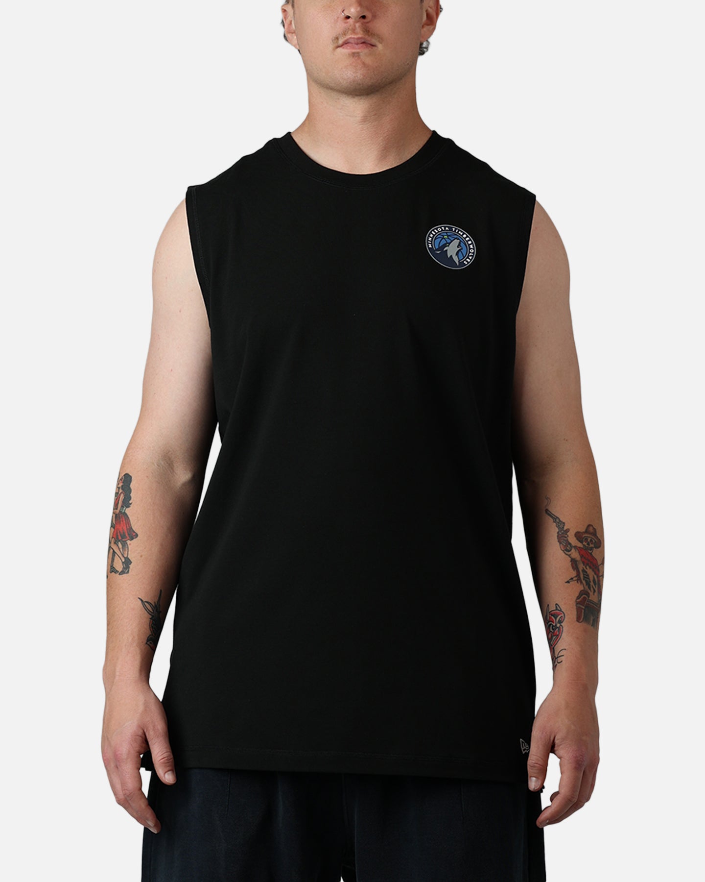 New Era Minnesota Timberwolves Muscle T-Shirt Black