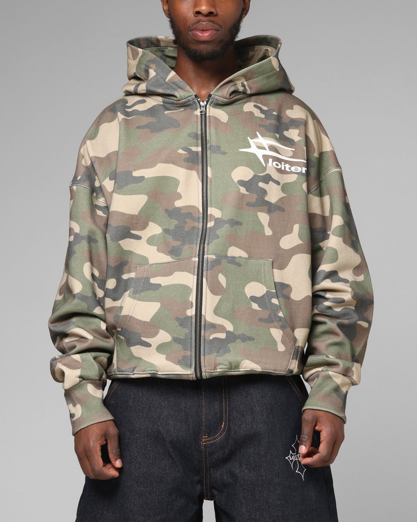 Loiter Hybrid Premium Hoodie Camo