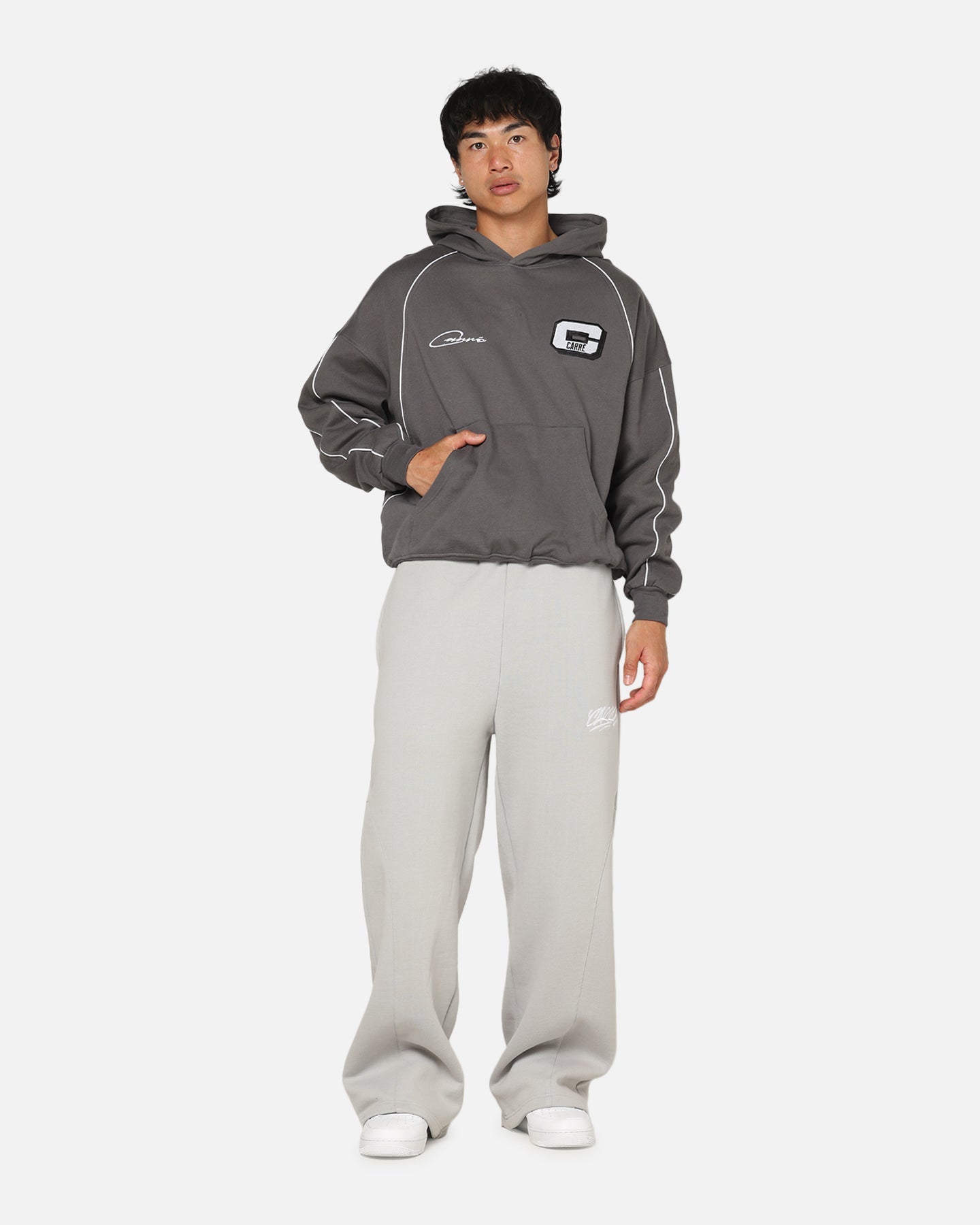 Carre International Star Hoodie Charcoal