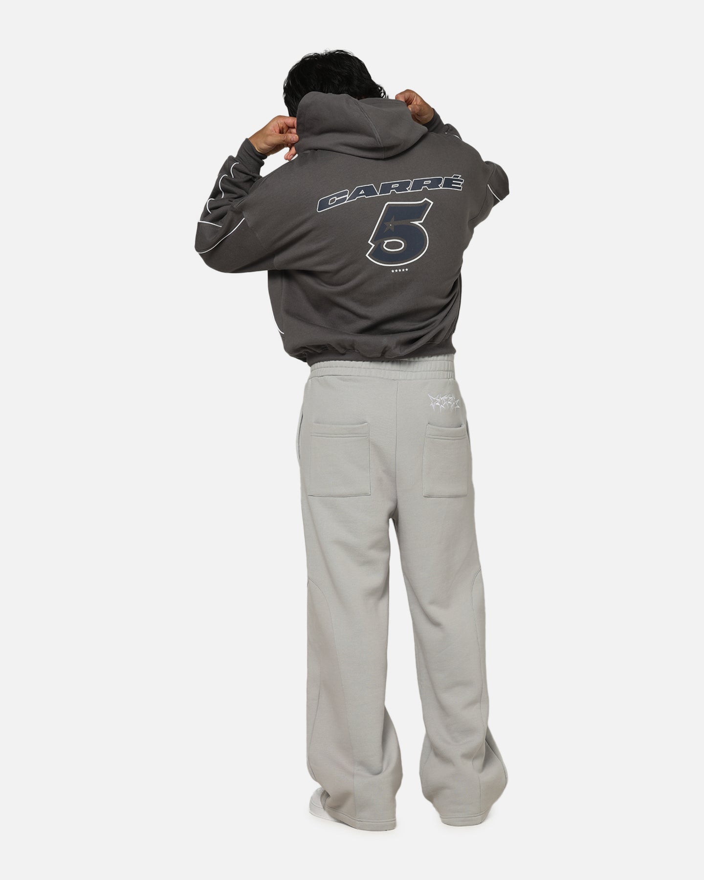 Carre International Star Hoodie Charcoal