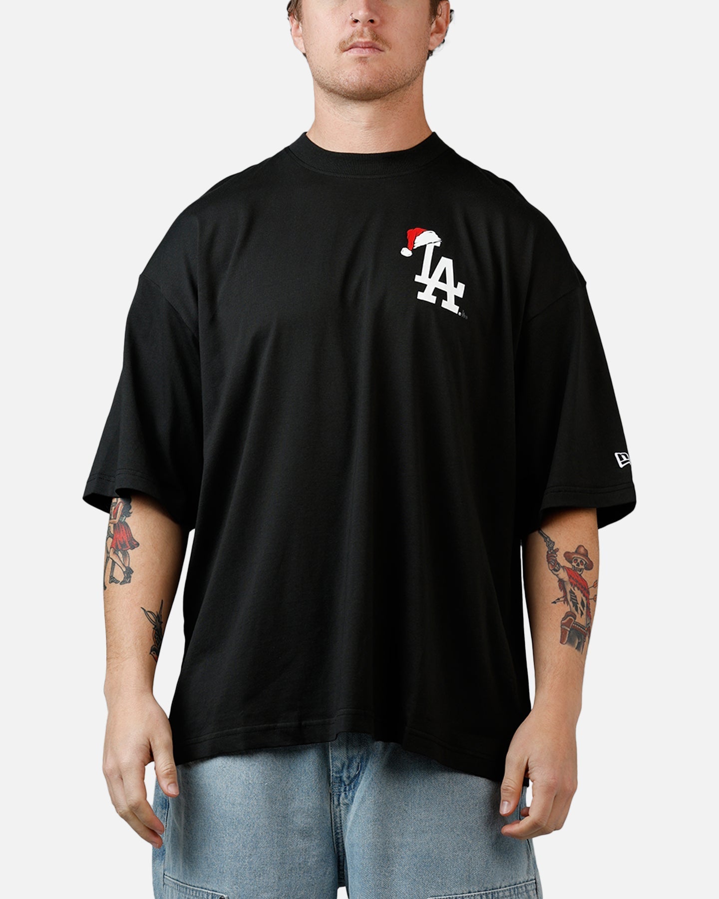 New Era Los Angeles Dodgers 'All I Want For Christmas' Santa T-Shirt Black