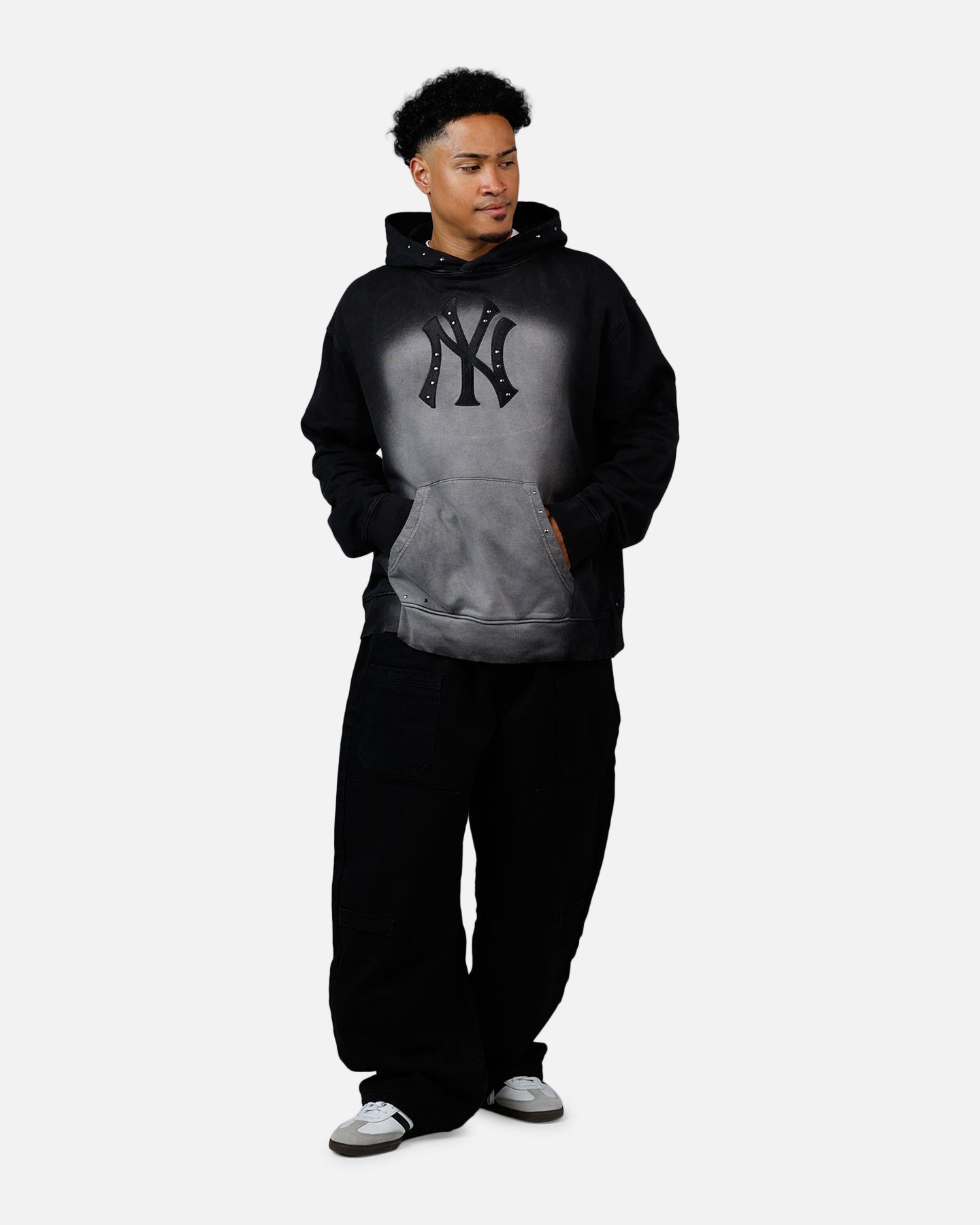 New Era New York Yankees Stud Applique Hoodie Black