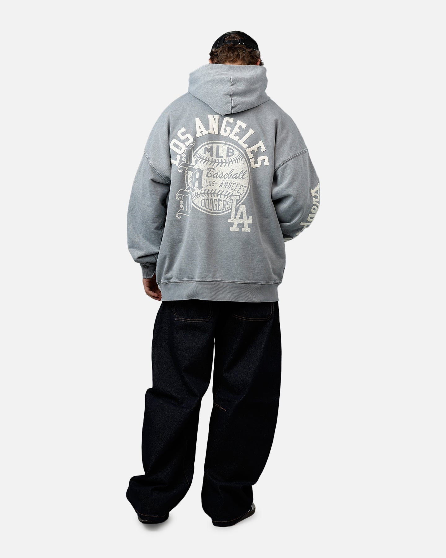 Pro Standard Los Angeles Dodgers Street Team Hoodie Grey