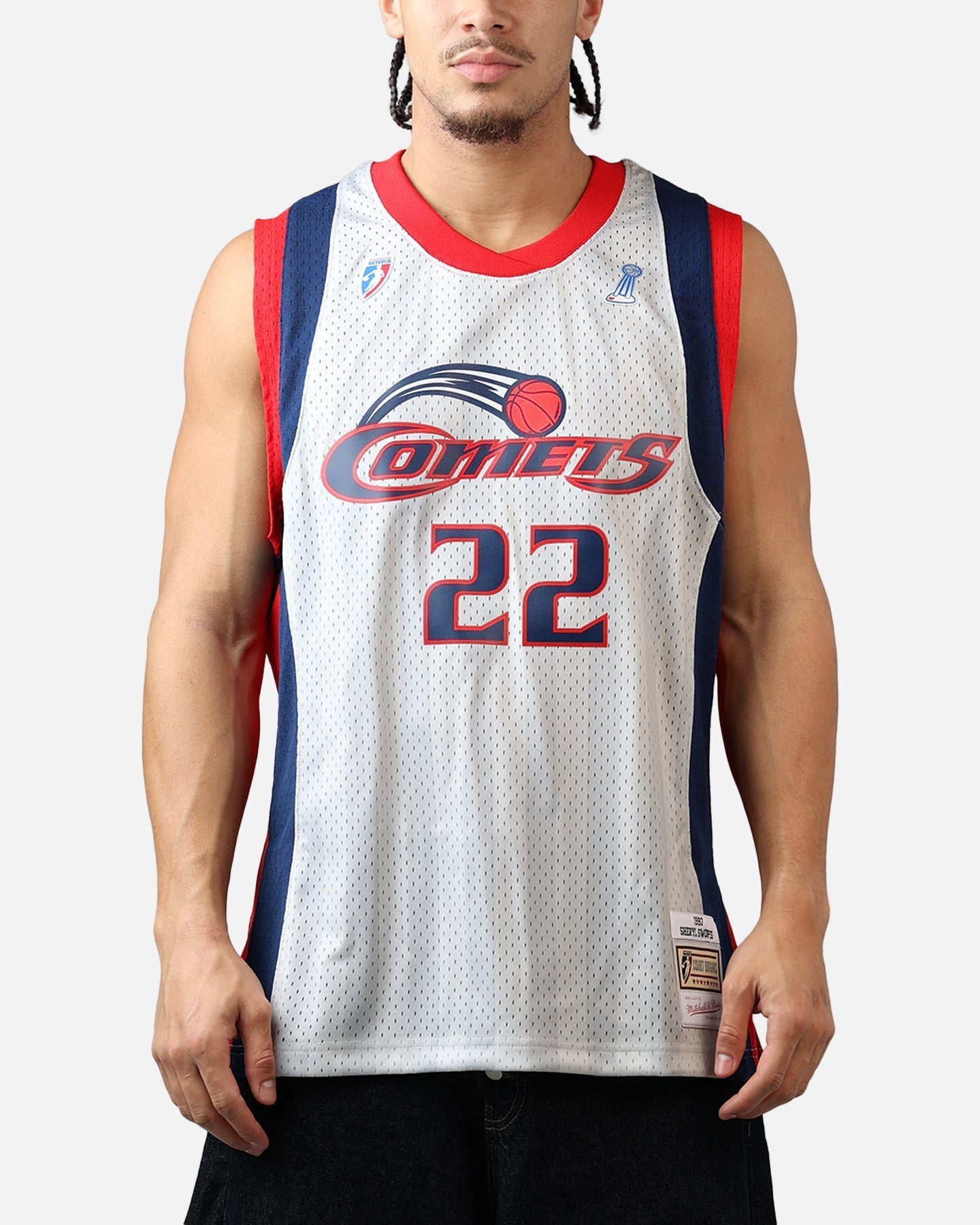 Mitchell & Ness Houston Comets Sheryl Swoopes #22 '97 Road Swingman Jersey Grey