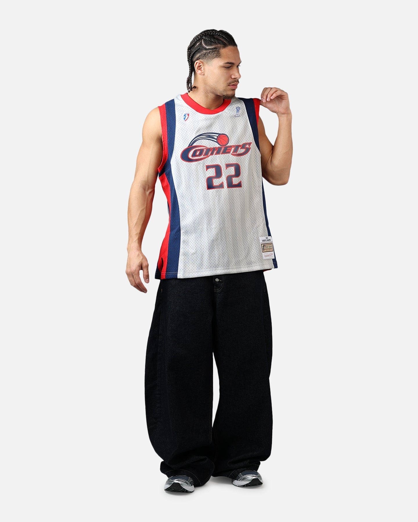 Mitchell & Ness Houston Comets Sheryl Swoopes #22 '97 Road Swingman Jersey Grey