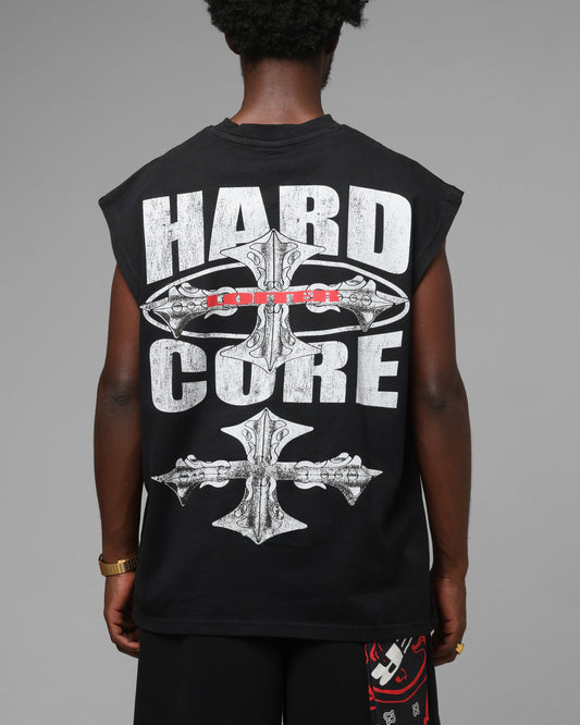 Loiter Hardcore Muscle T-Shirt Washed Black