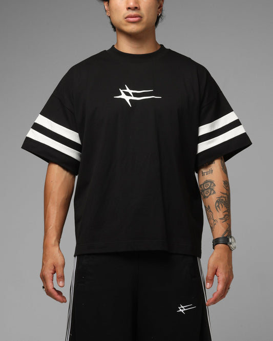 Loiter Hybrid Endzone T-Shirt Black