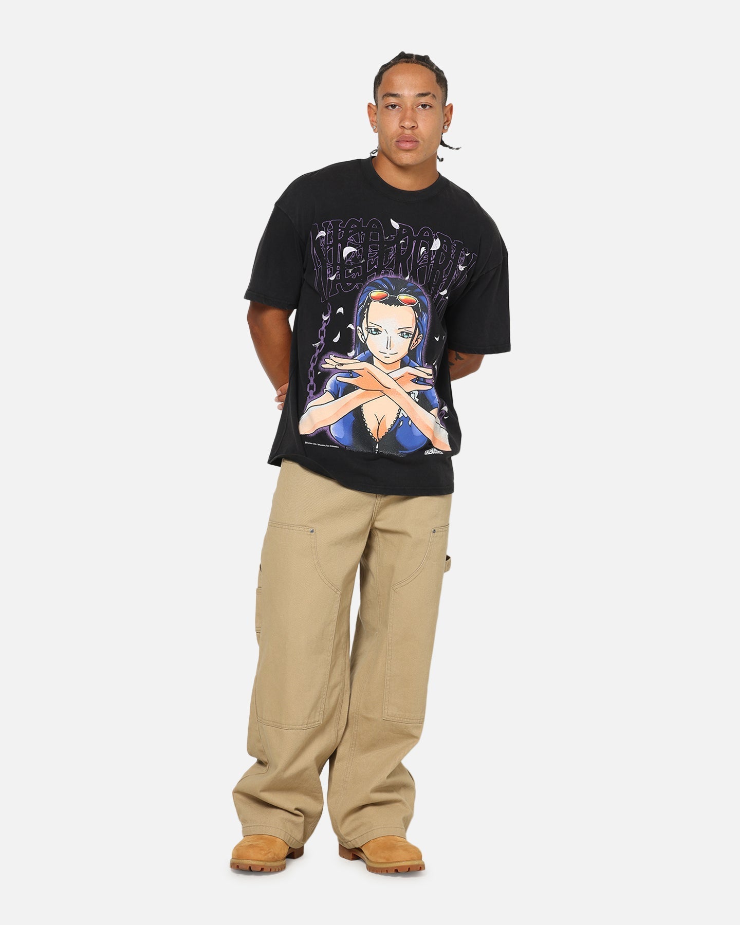 73Studio X One Piece Robin Vintage T-Shirt Off Black