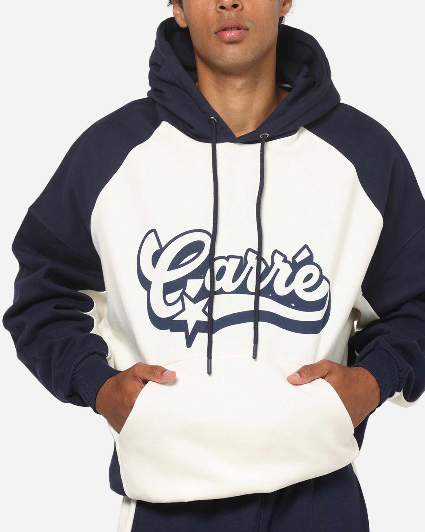 Carre Sport C Hoodie Off White/Navy