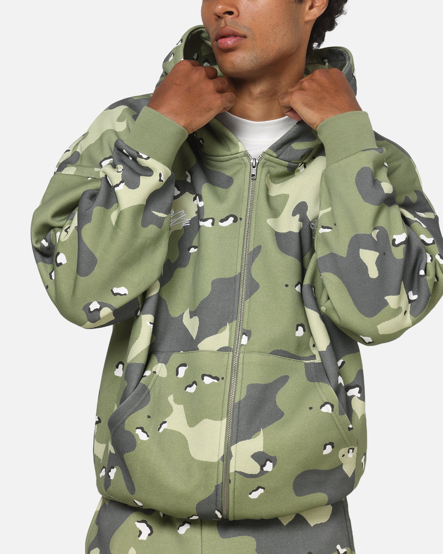 Carre Sideline Hoodie Green Camo