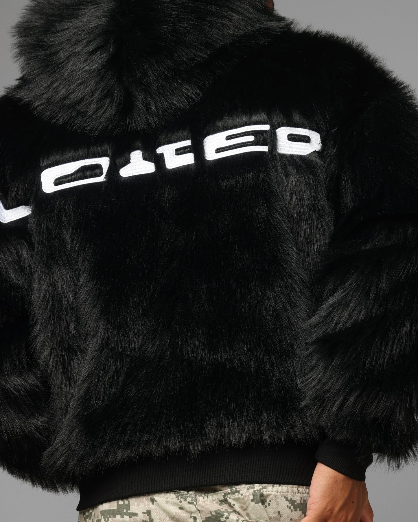 Loiter Eastern Bloc Fur Jacket Black