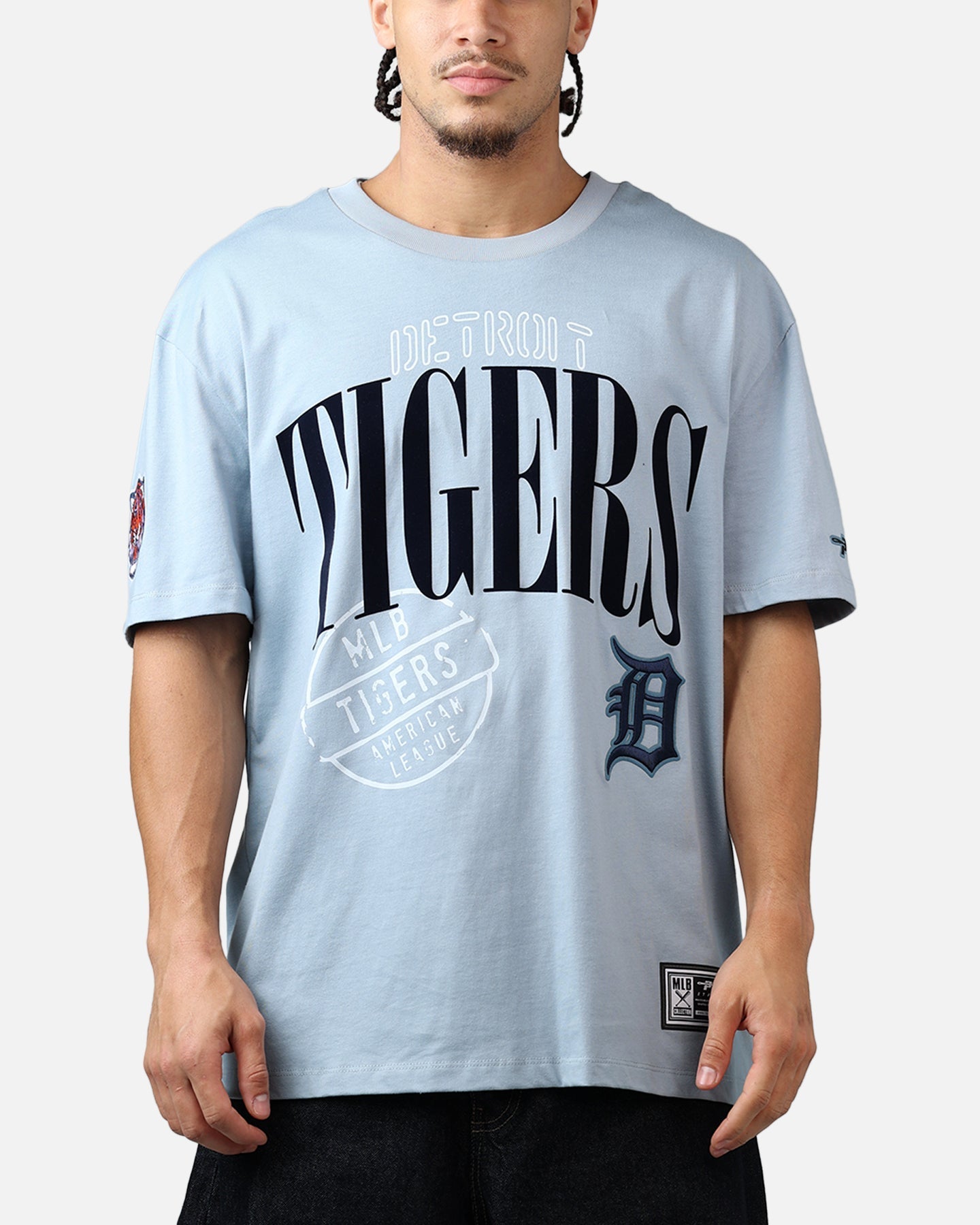 Pro Standard Detroit Tigers Stamped T-Shirt Light Blue