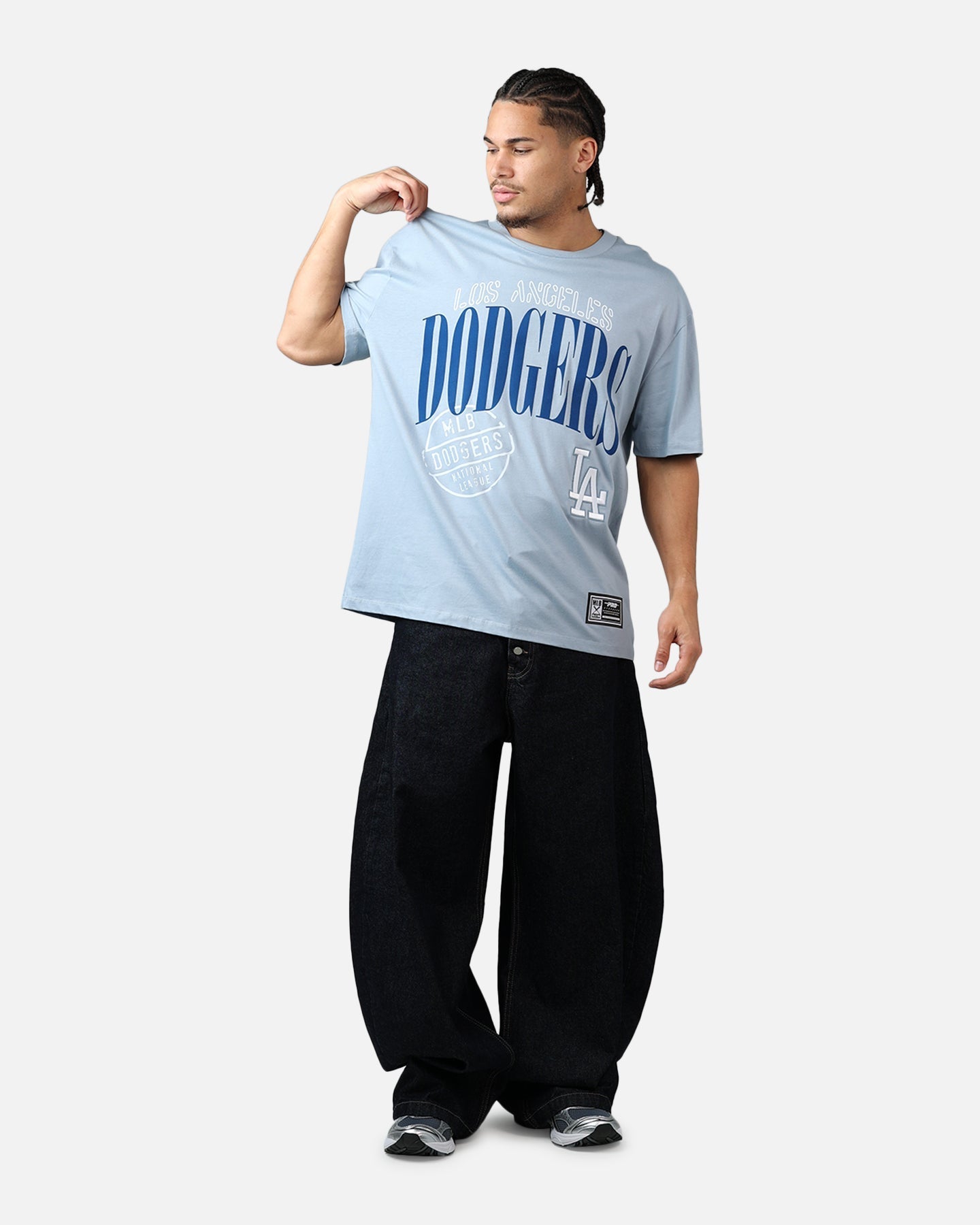 Pro Standard Los Angeles Dodgers Stamped T-Shirt Light Blue