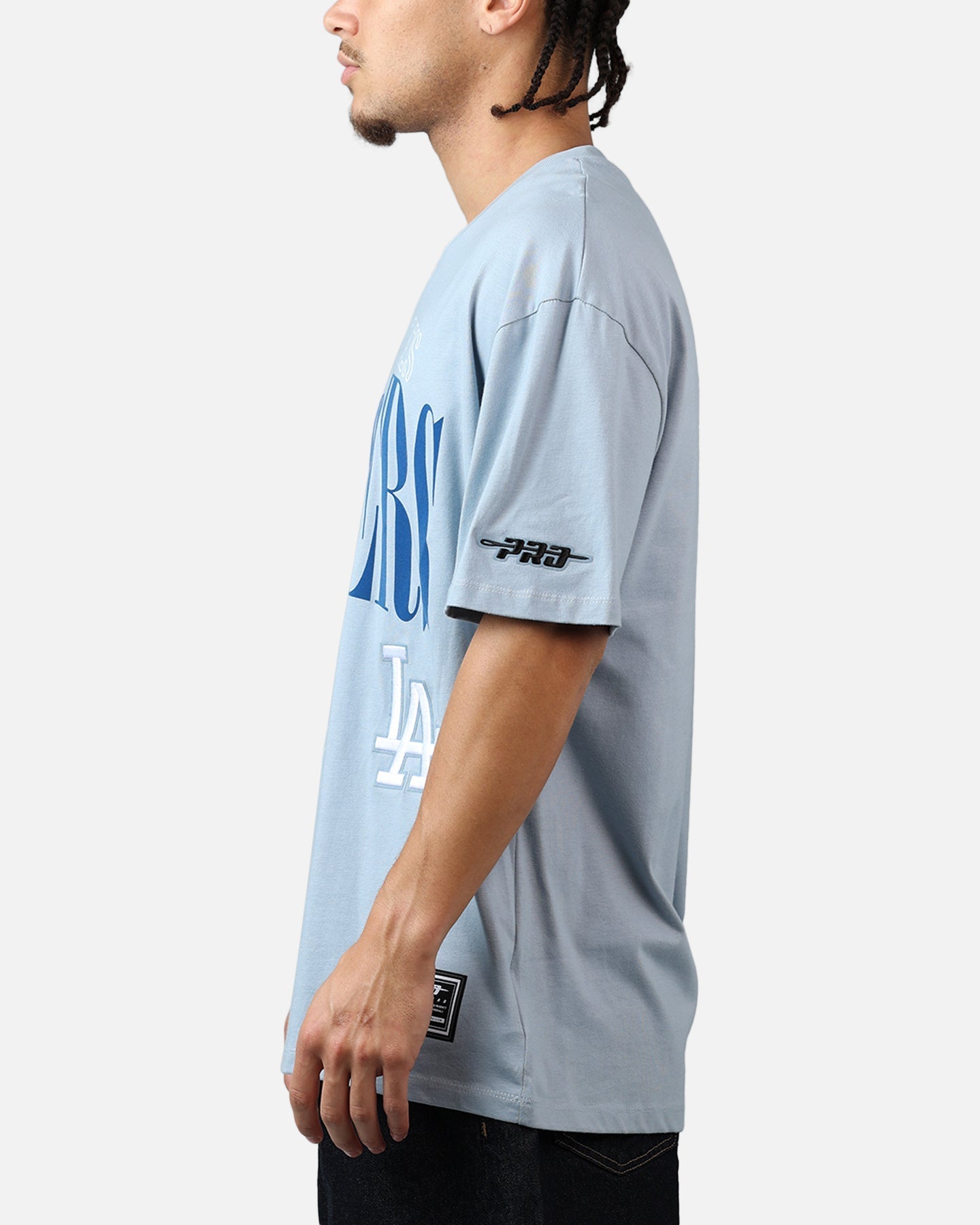 Pro Standard Los Angeles Dodgers Stamped T-Shirt Light Blue