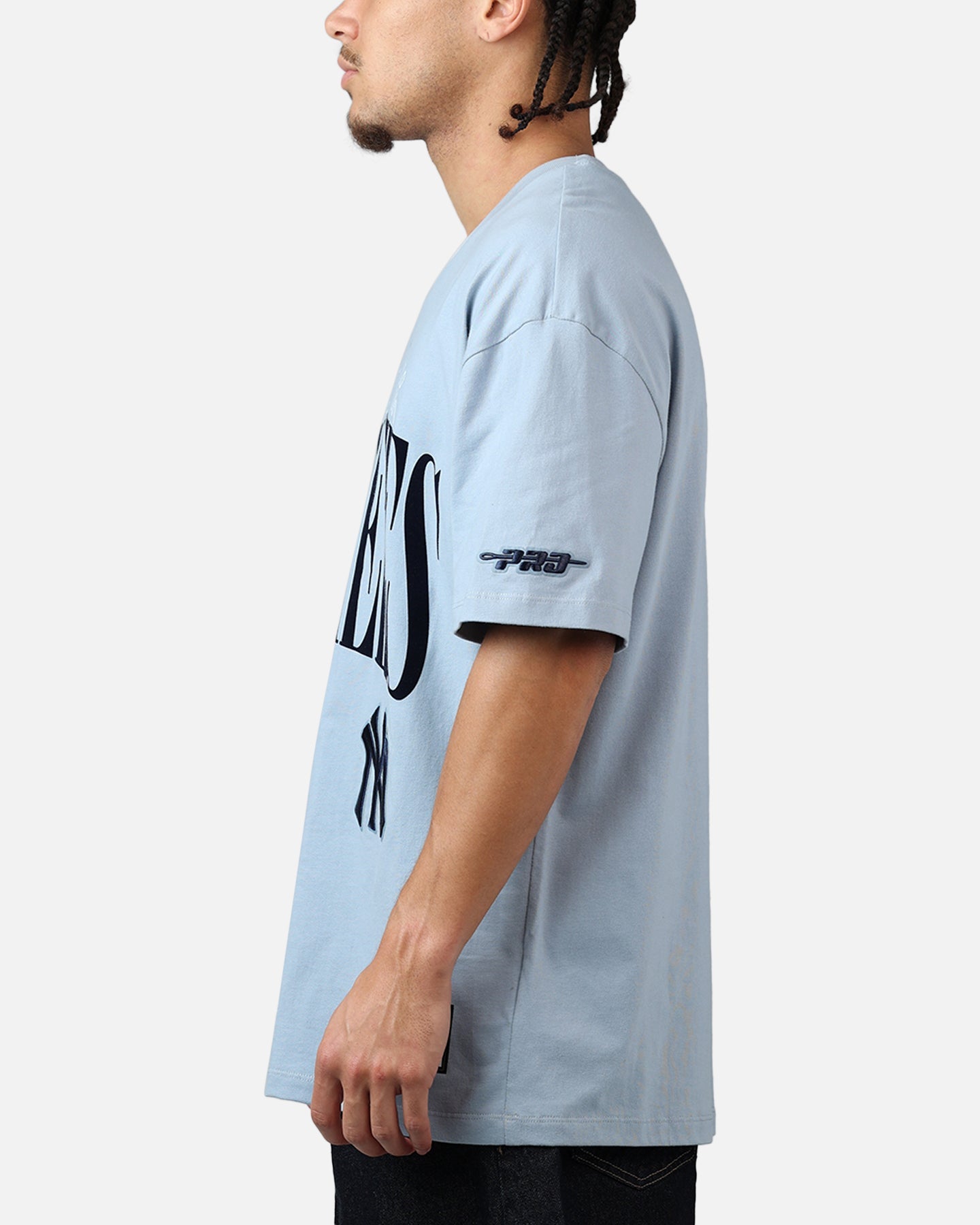 Pro Standard New York Yankees Stamped T-Shirt Light Blue