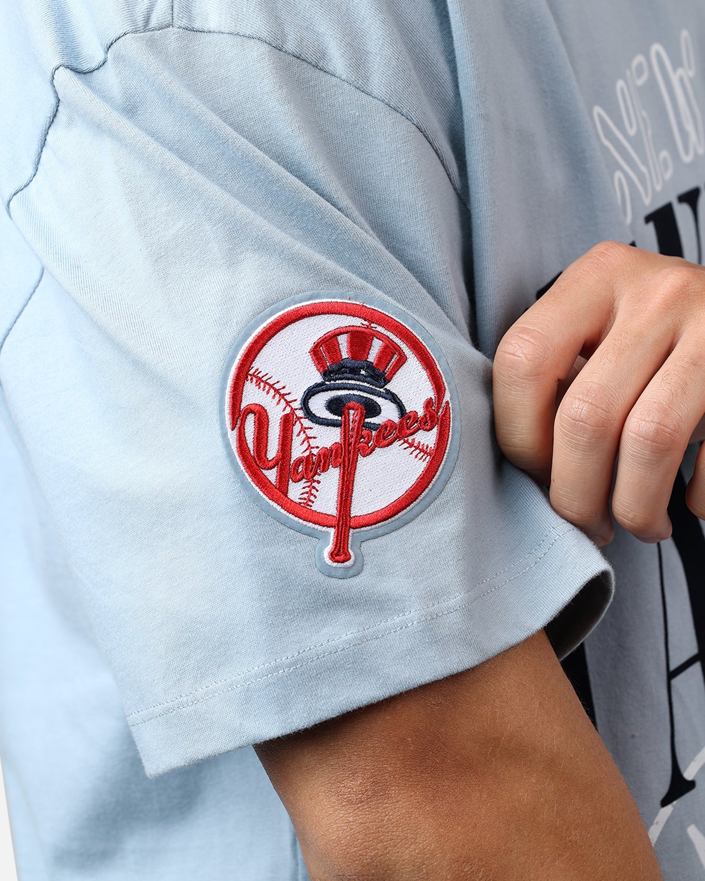 Pro Standard New York Yankees Stamped T-Shirt Light Blue