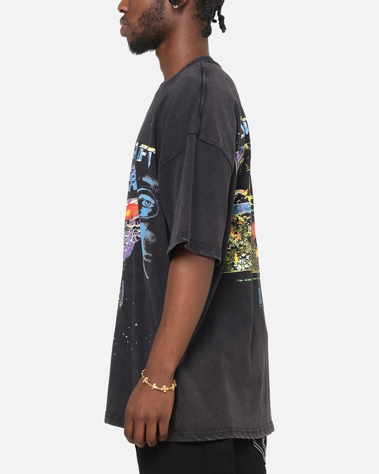 73Studio X Starcraft Vintage T-Shirt Off Black