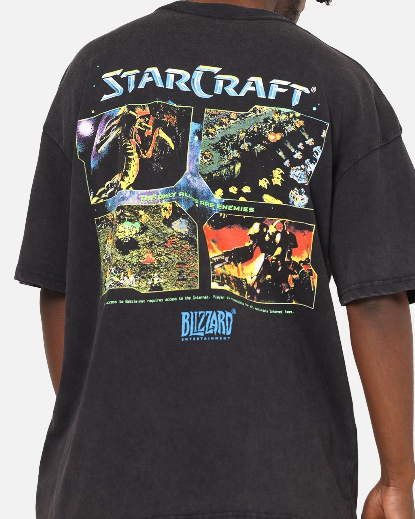 73Studio X Starcraft Vintage T-Shirt Off Black