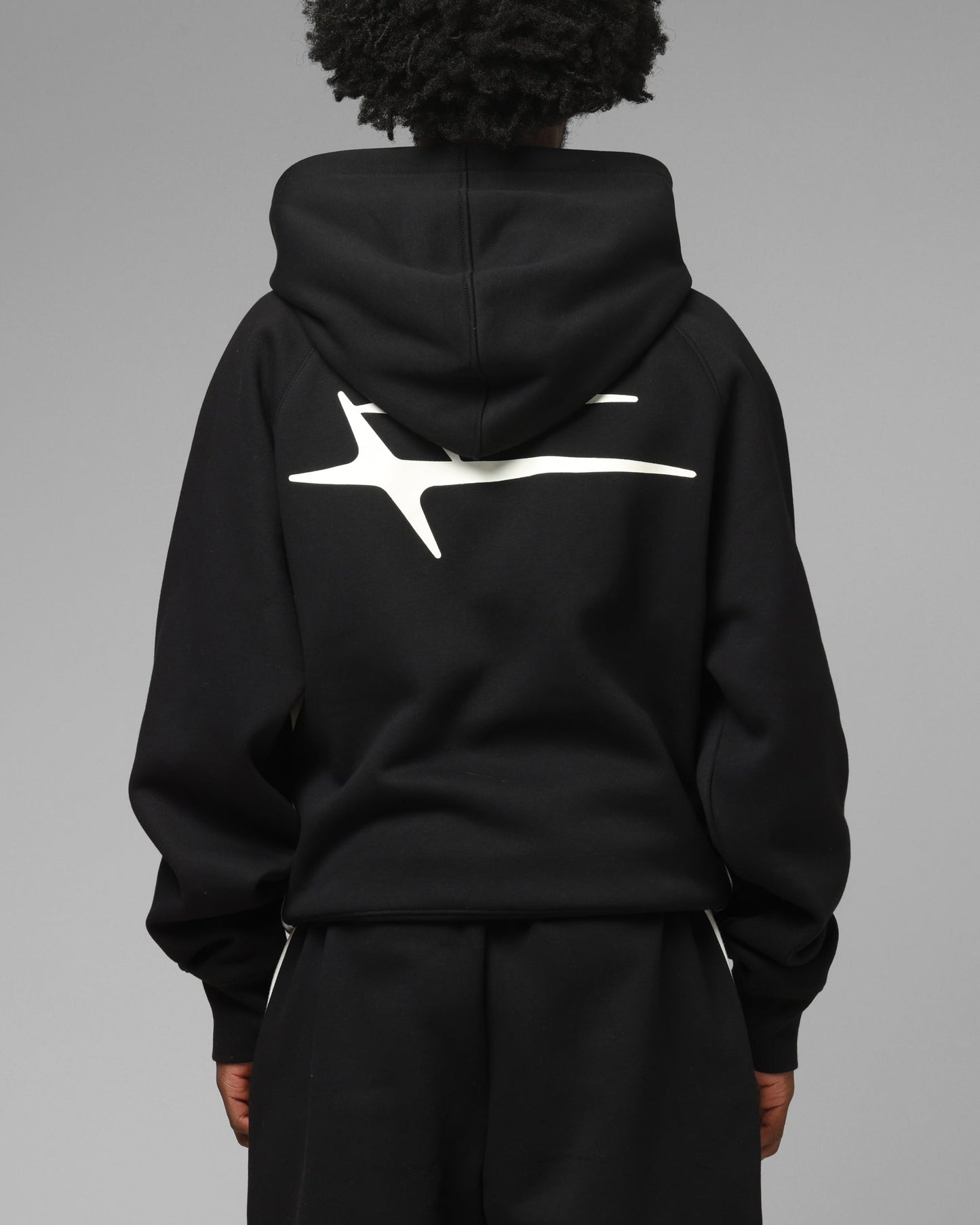 Loiter Jet Stream Zip Hoodie Black/White