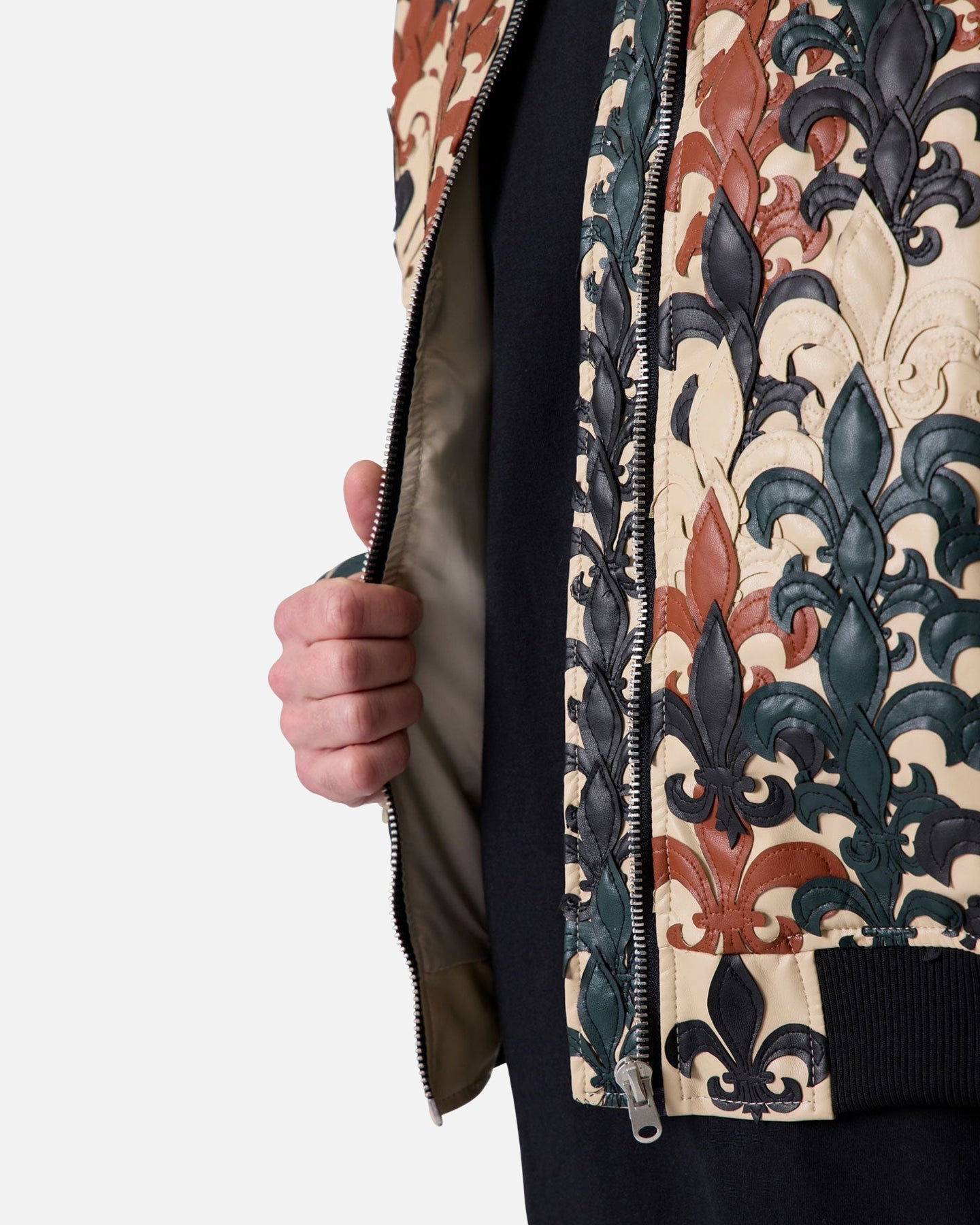 MNML Fleur De Lis Bomber Jacket Multi