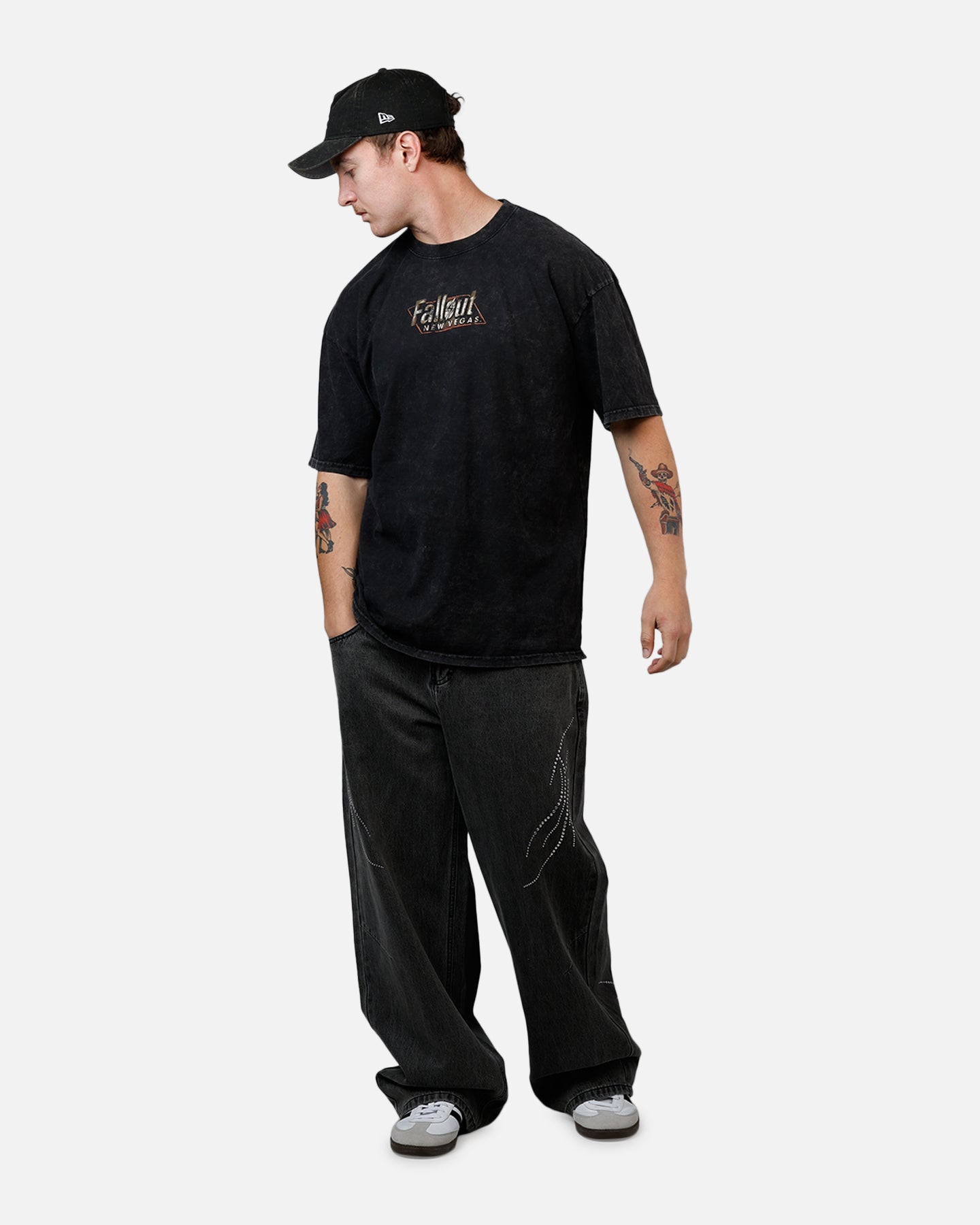 73Studio X Fallout: New Vegas T-Shirt Black Acidwash