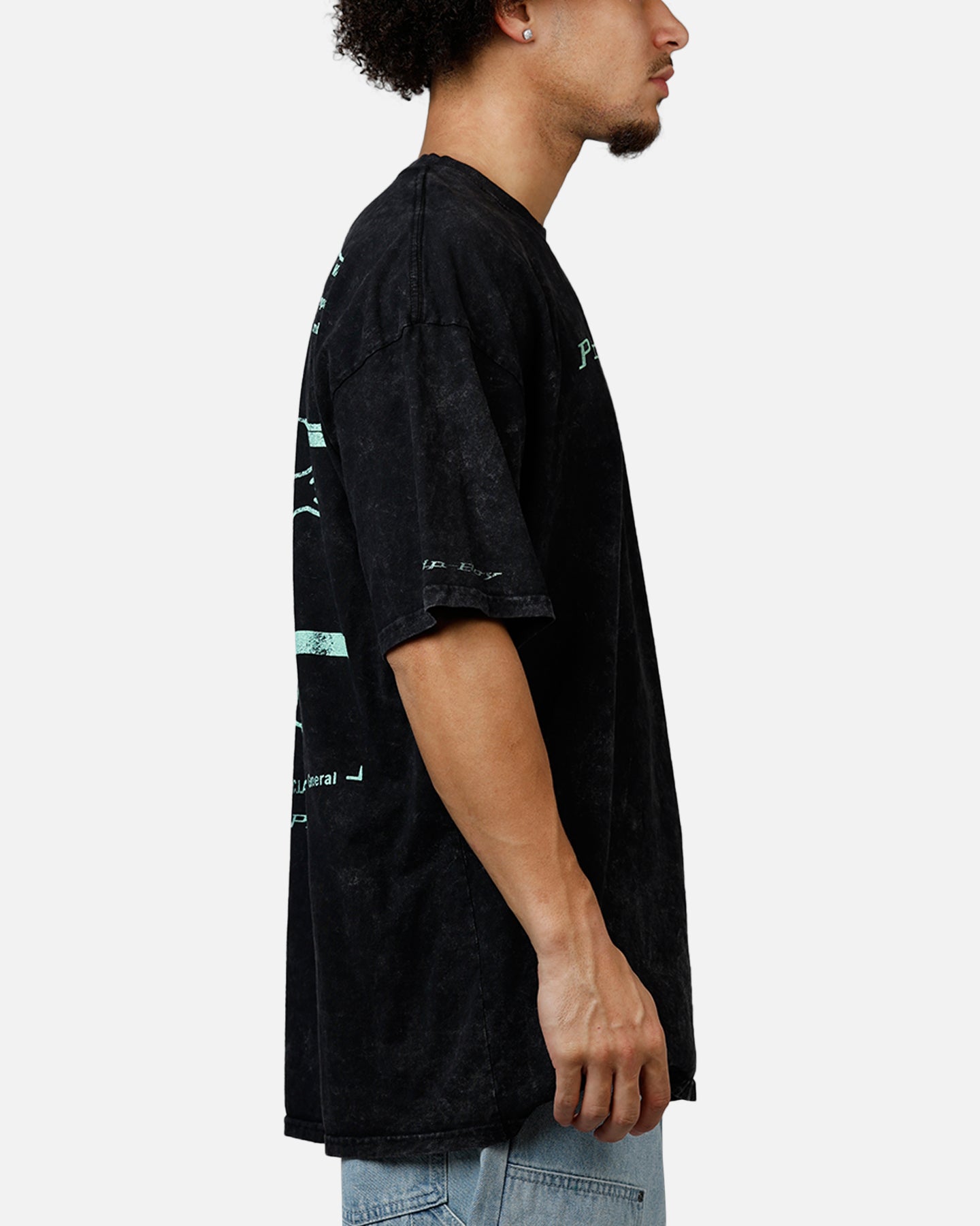 73Studio X Fallout Pipboy T-Shirt Black Acidwash