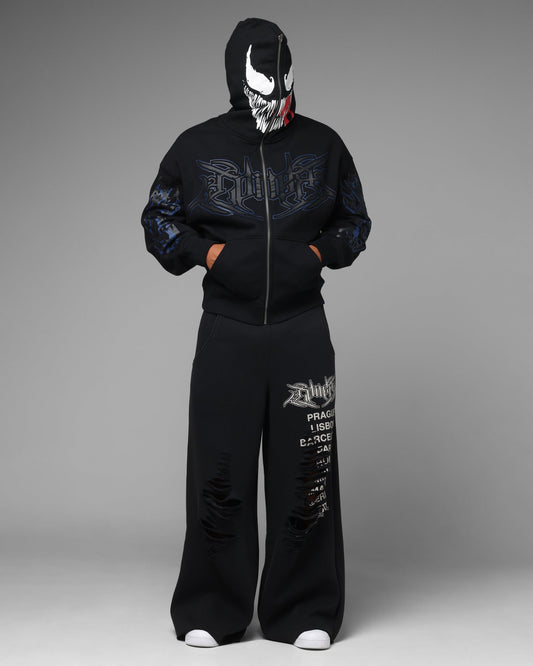 Loiter Marvel Venom Zip Through Hoodie Black