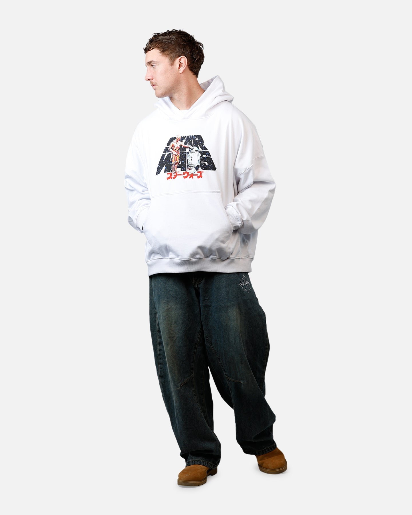 73Studio Star Wars '77 New Hope Hoodie White