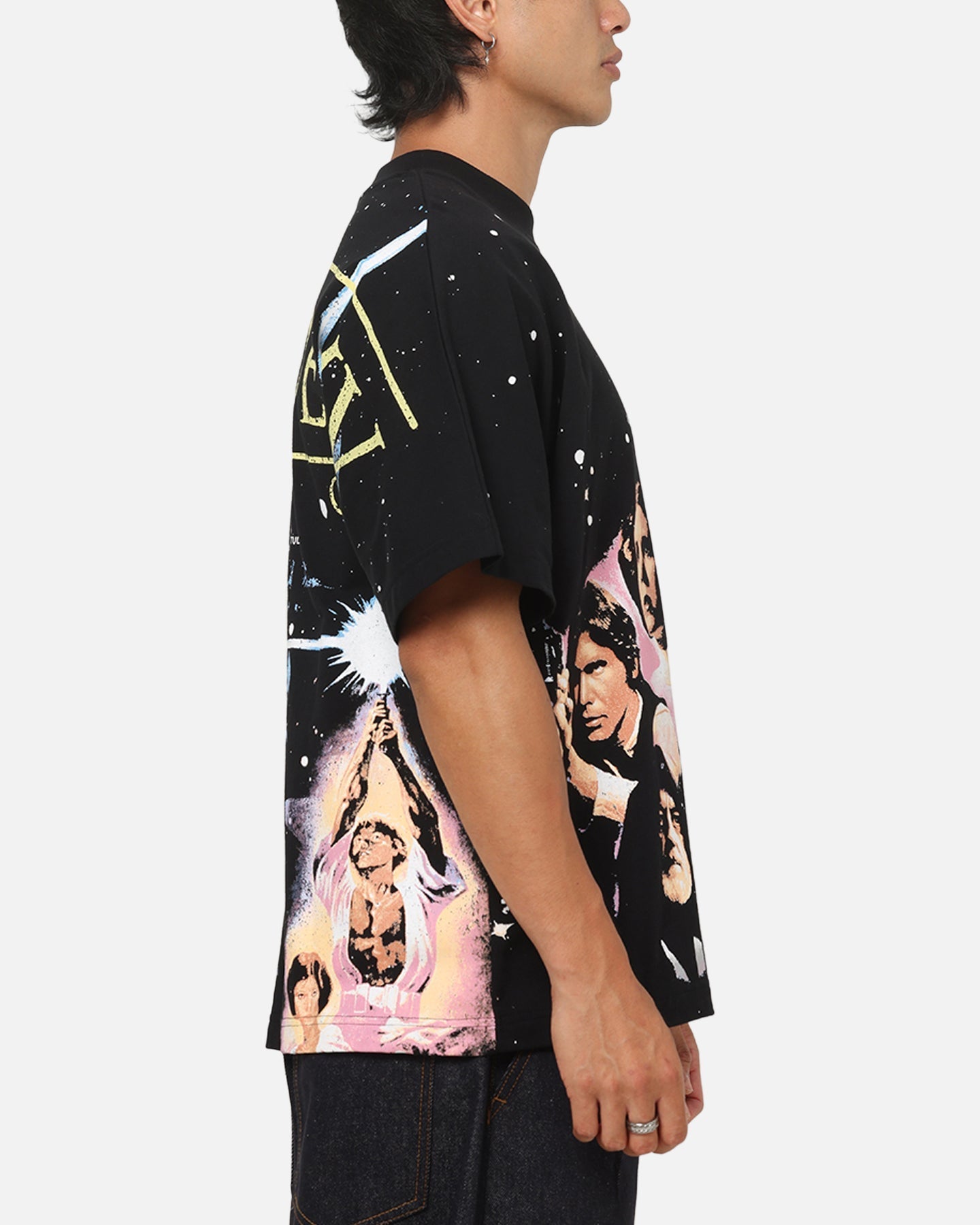 73Studio Star Wars '77 A New Hope All Print T-Shirt Black