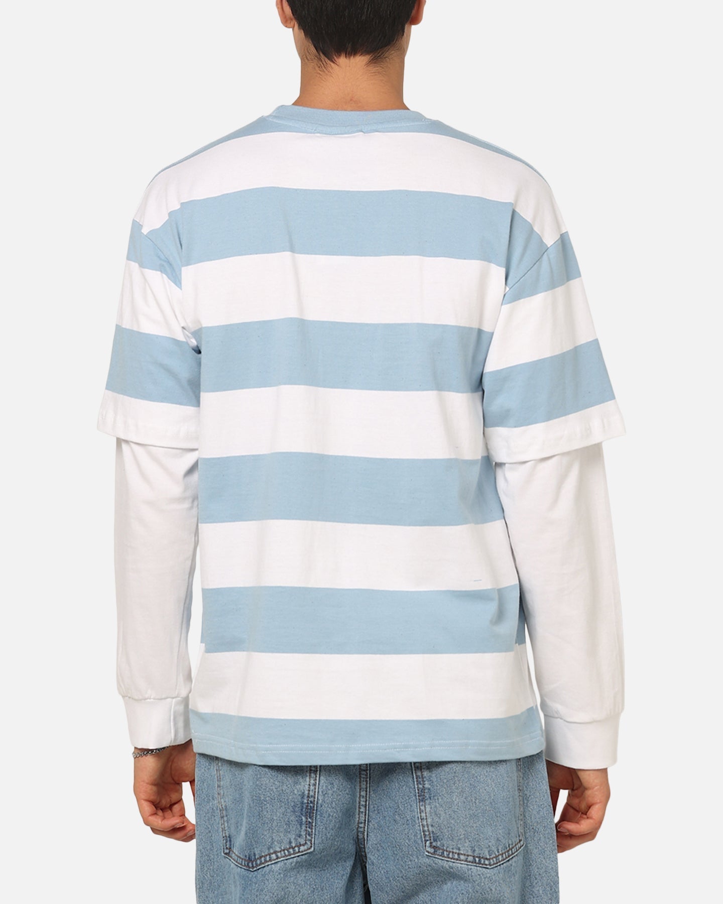 Carre Club Stripe Long Sleeve T-Shirt Blue Stripe