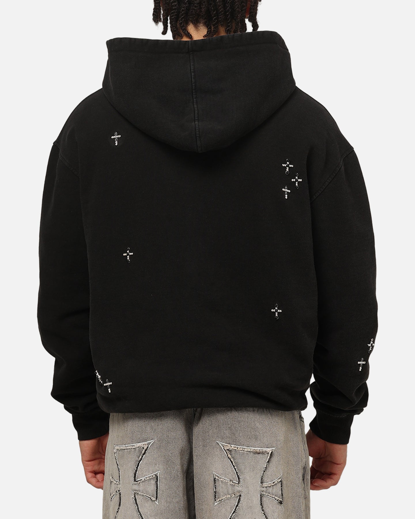 Saint Morta Credo Zip Hoodie Black Wash