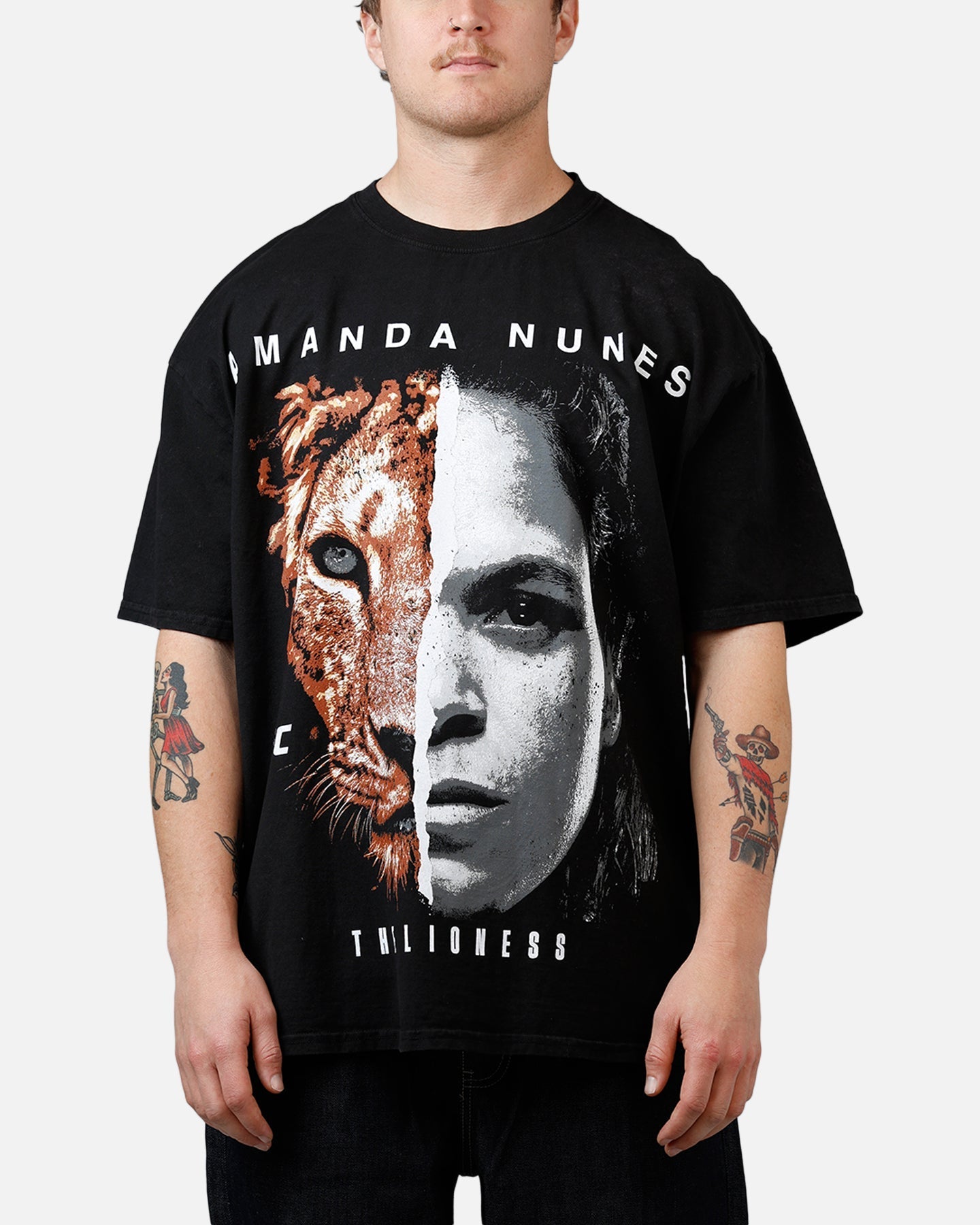 UFC By Culture Kings Amanda Nunes Legends T-Shirt Black Acidwash