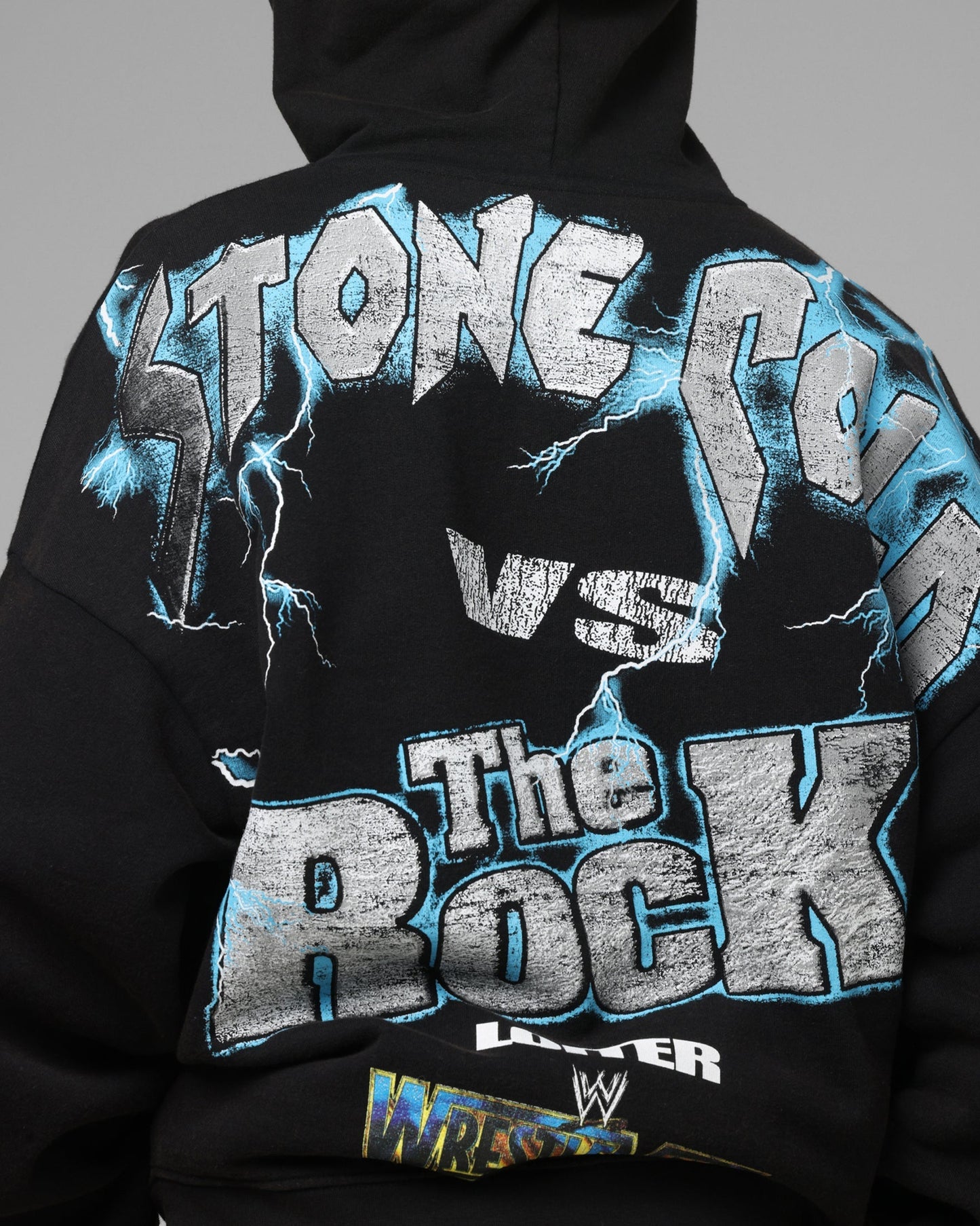 Loiter X WWE Stone Cold Beef Vintage Zip Hoodie Black