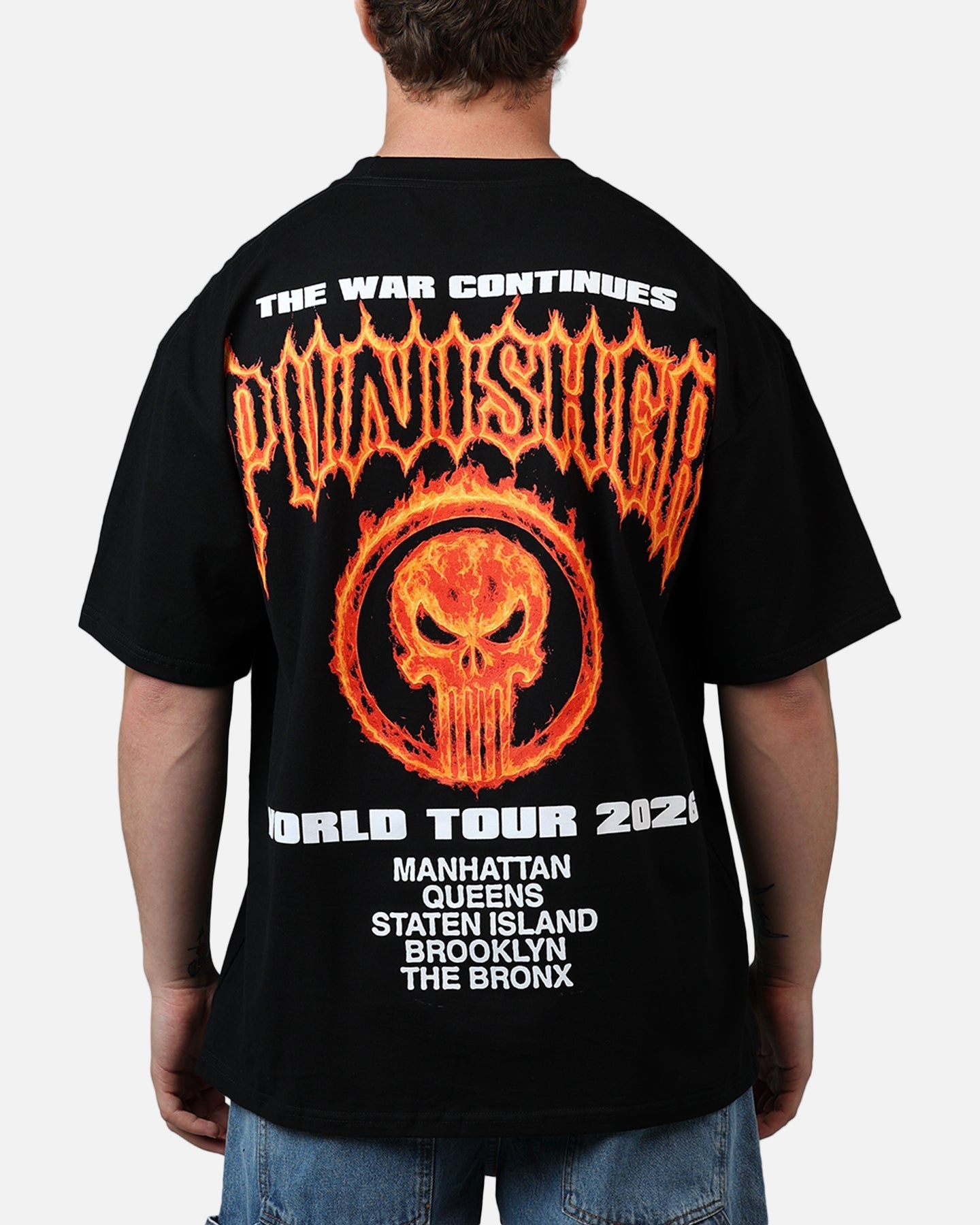 73Studio Marvel Punisher Vintage T-Shirt Black