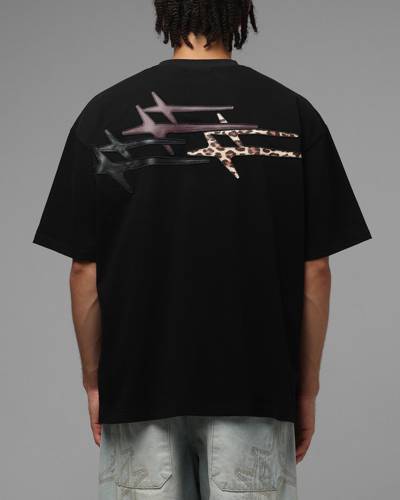Loiter Hybrid Patch T-Shirt Black