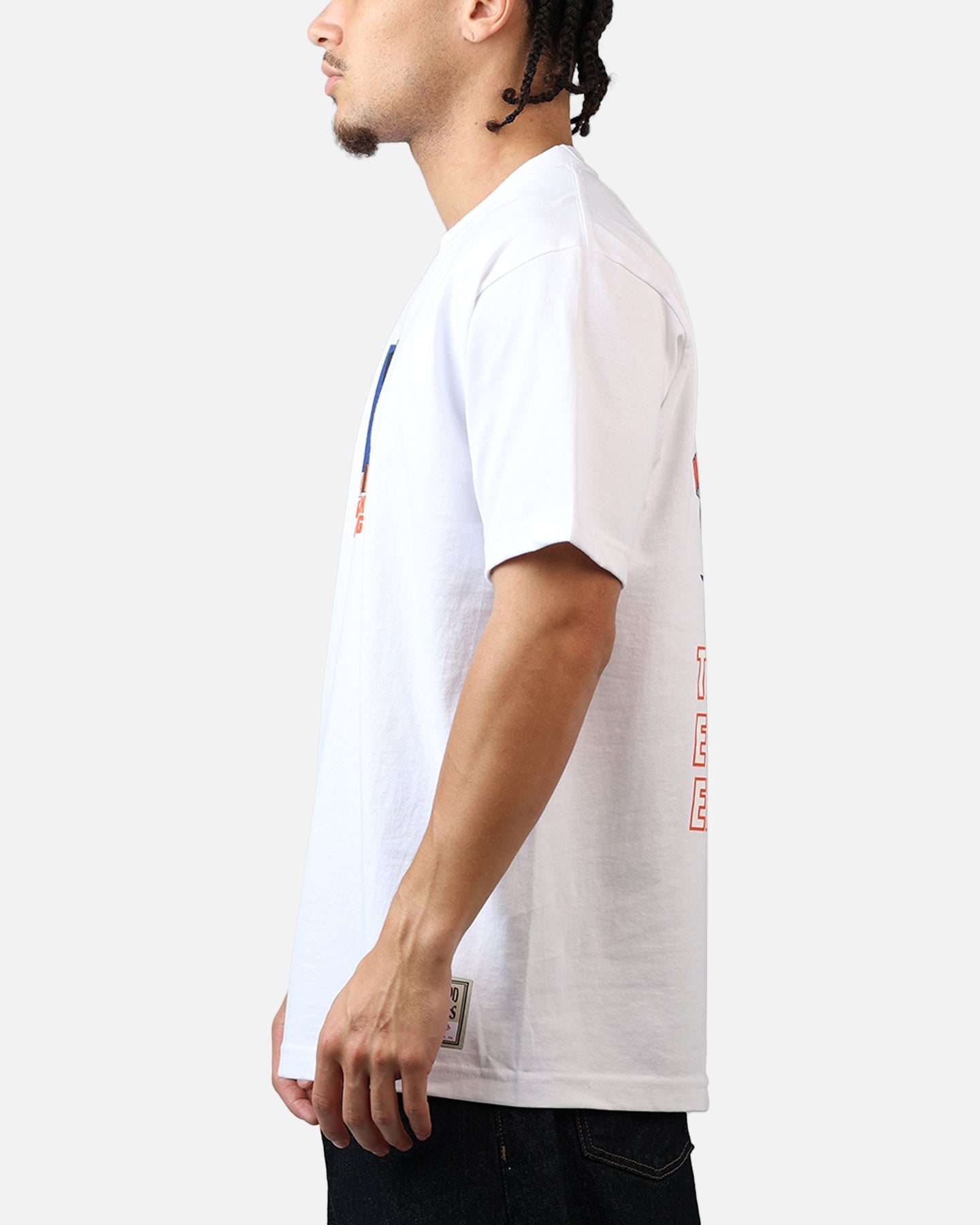 Mitchell & Ness New York Knicks Patrick Ewing Cartoon T-Shirt White