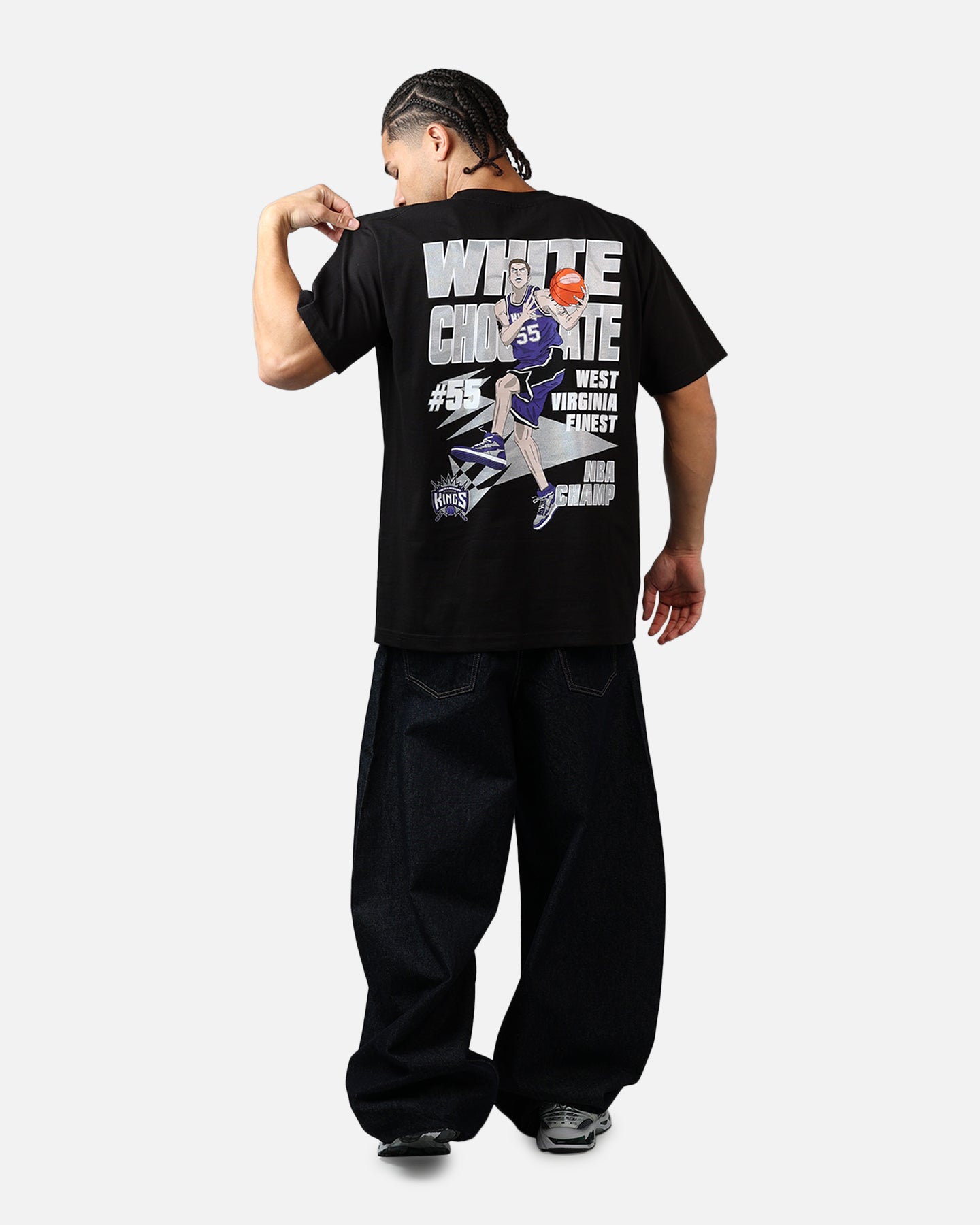 Mitchell & Ness Sacramento Kings Jason Williams Cartoon T-Shirt Black