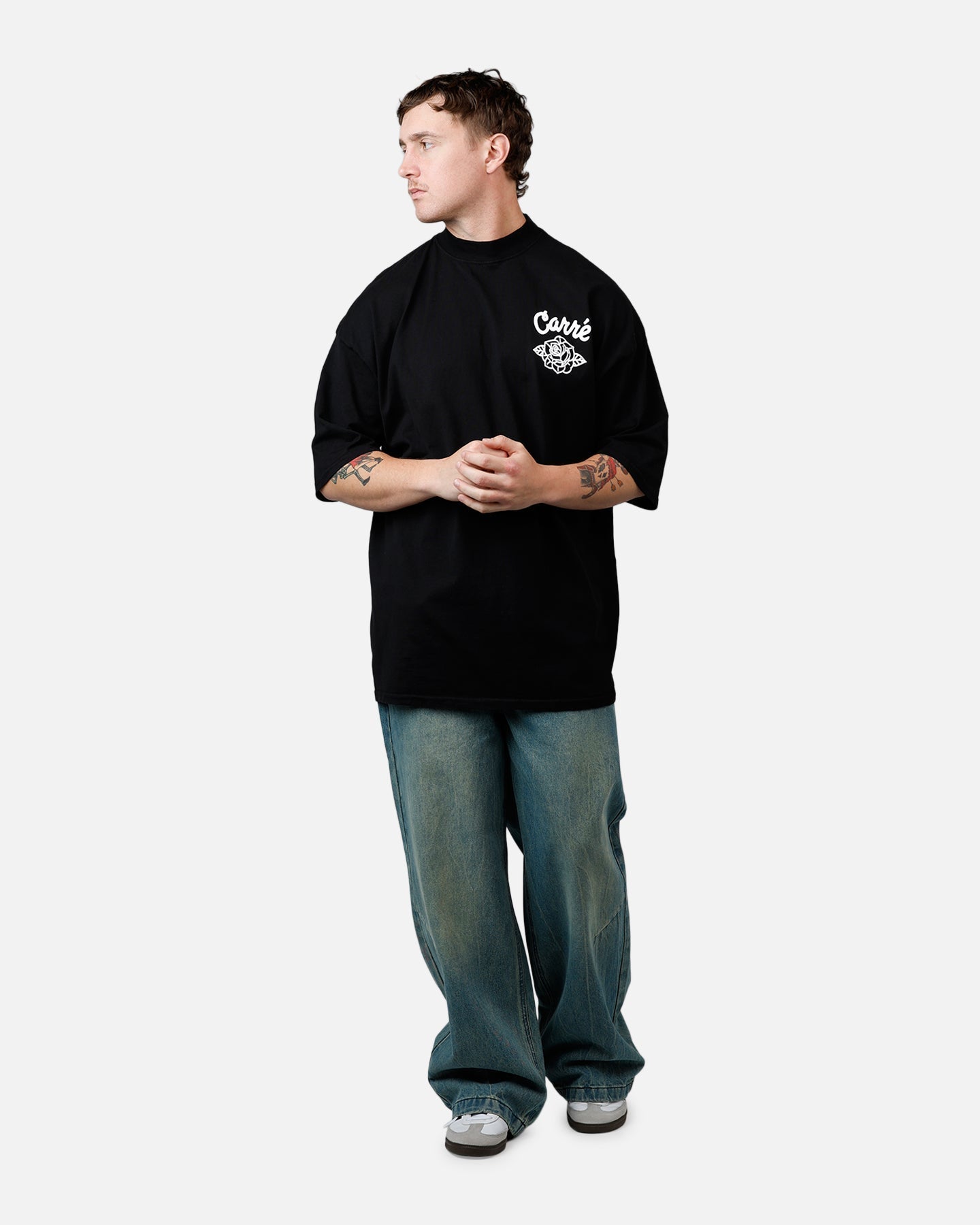 Carre Rosa T-Shirt Black