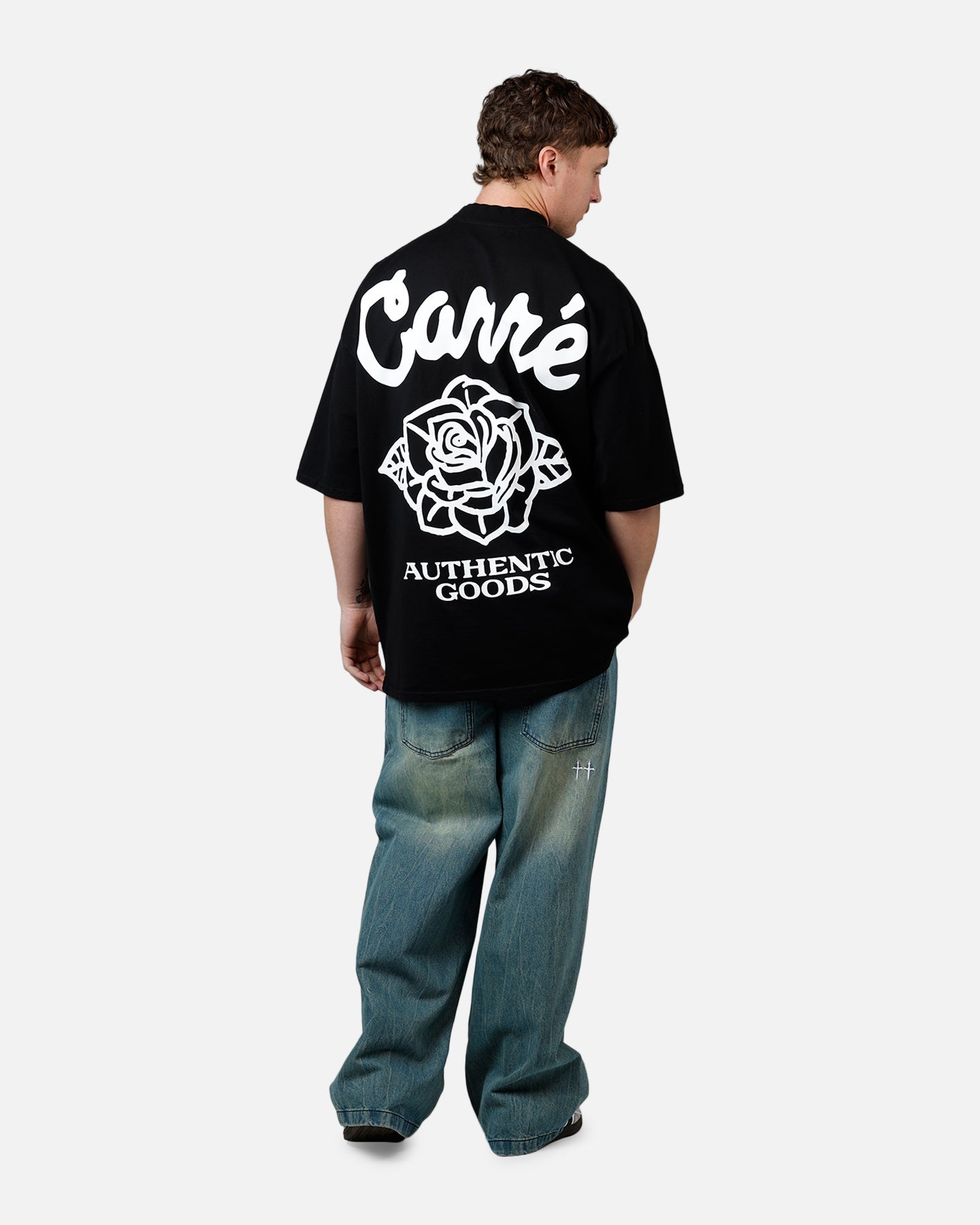 Carre Rosa T-Shirt Black