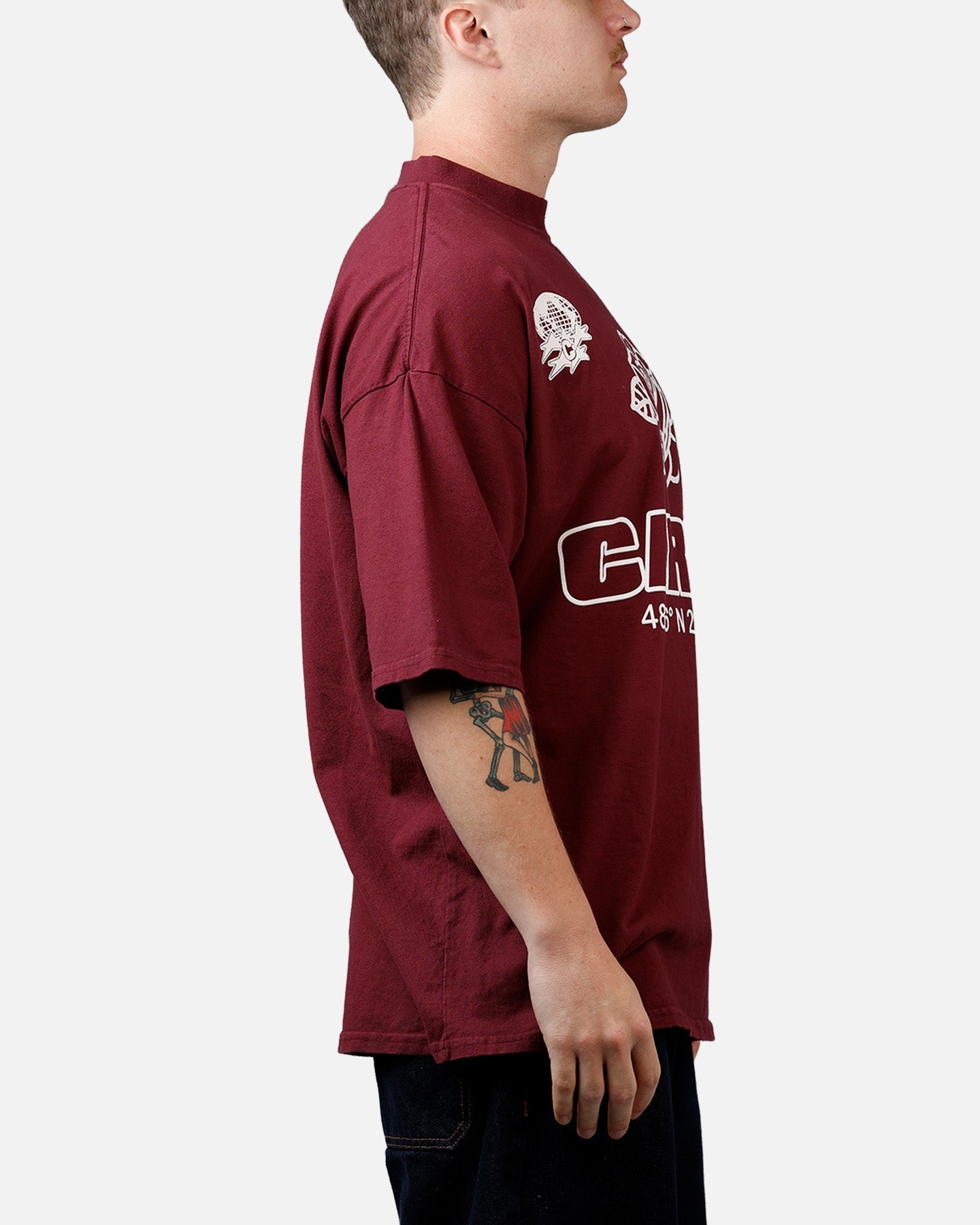 Carre Coordinates T-Shirt Maroon