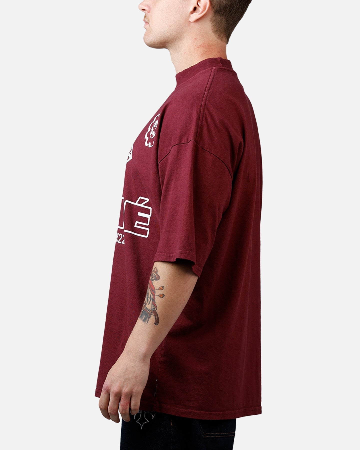 Carre Coordinates T-Shirt Maroon