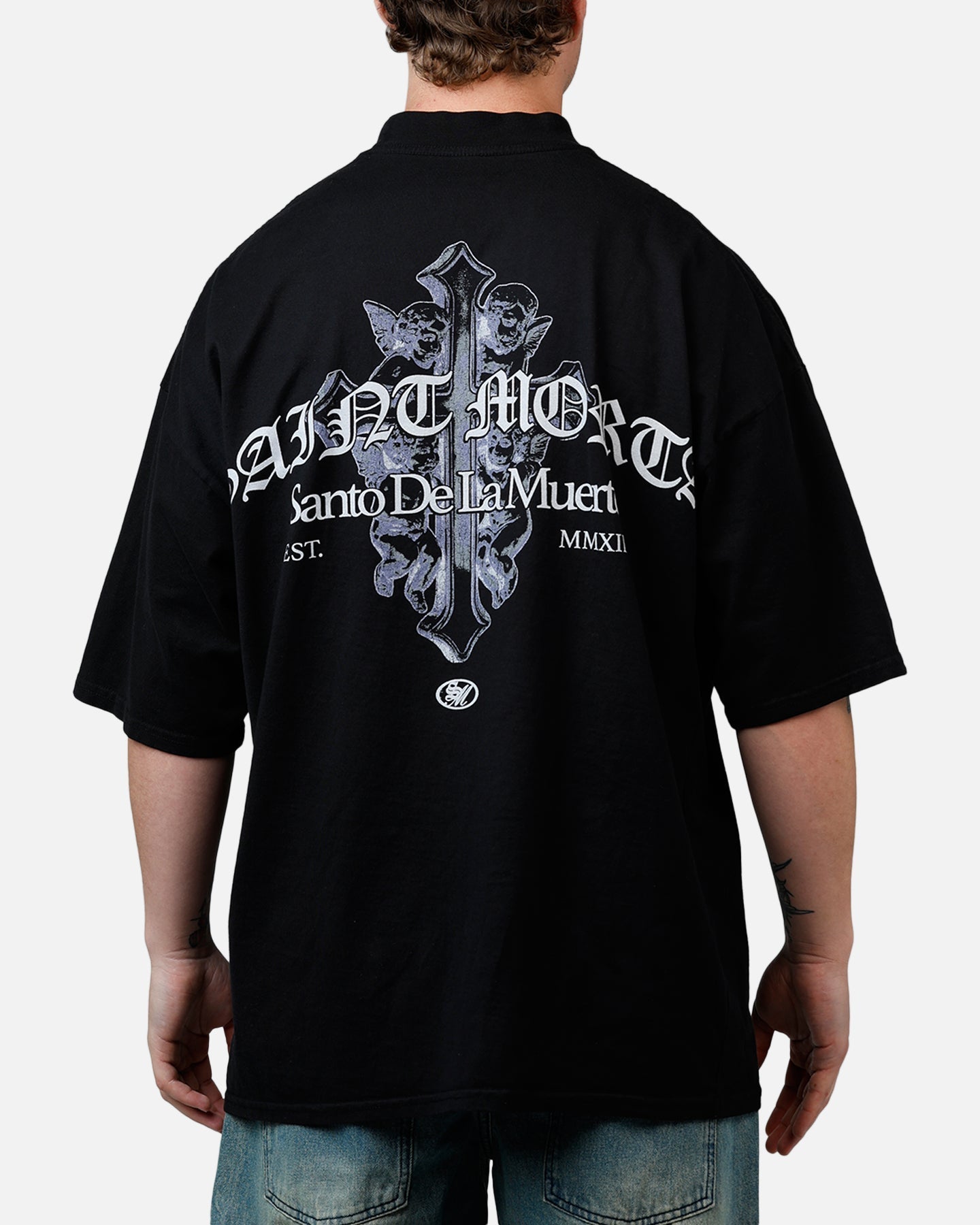 Saint Morta The Cross T-Shirt Black