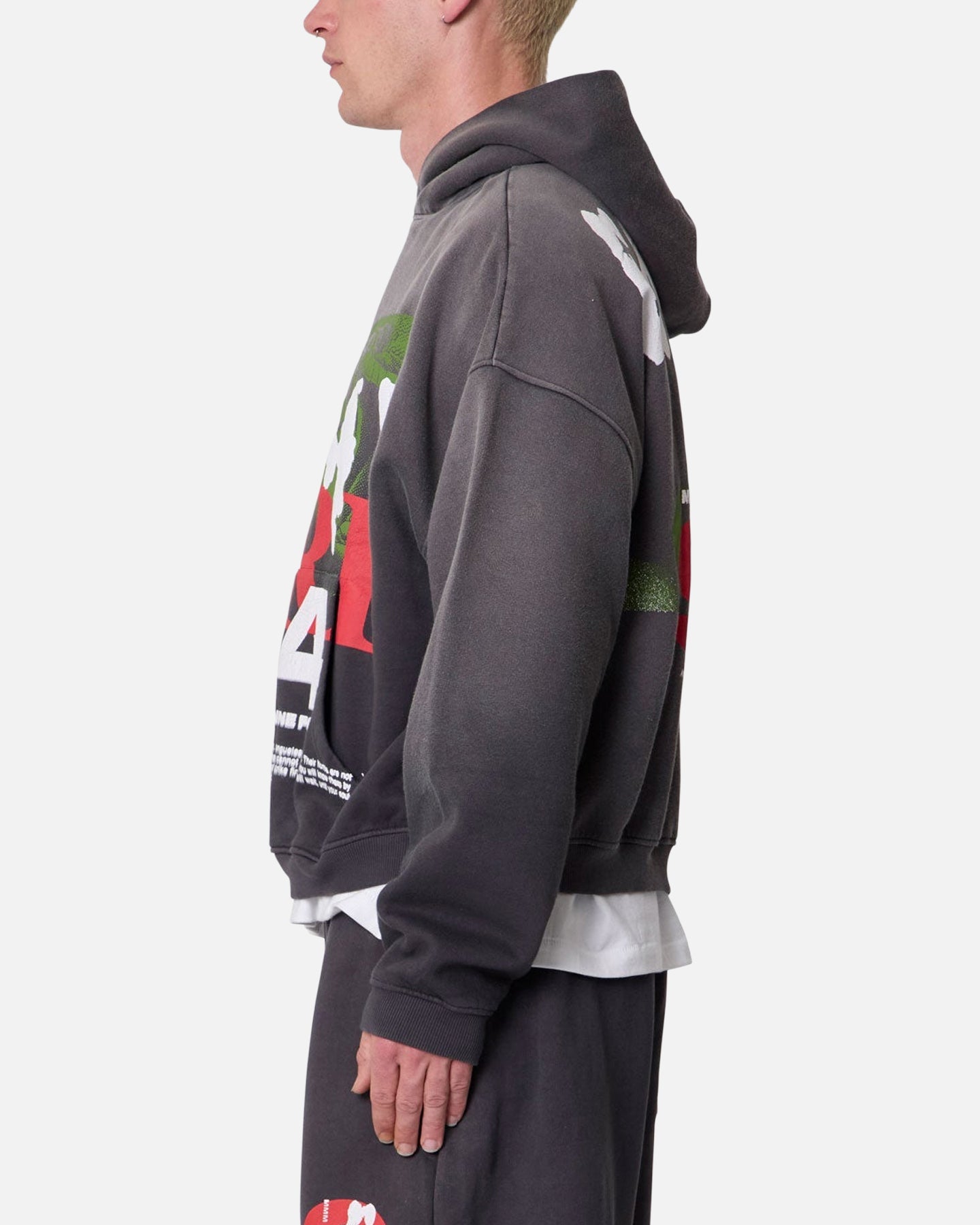 MNML Enemy Hoodie Washed Black
