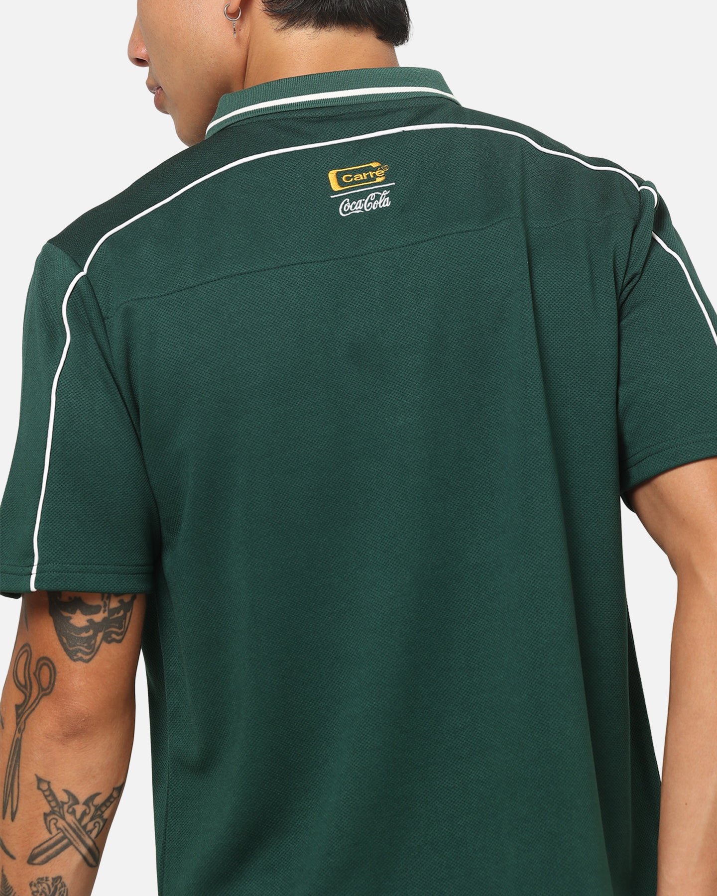 Carre Carré X Coca Cola Club Crest Polo Shirt Dark Green