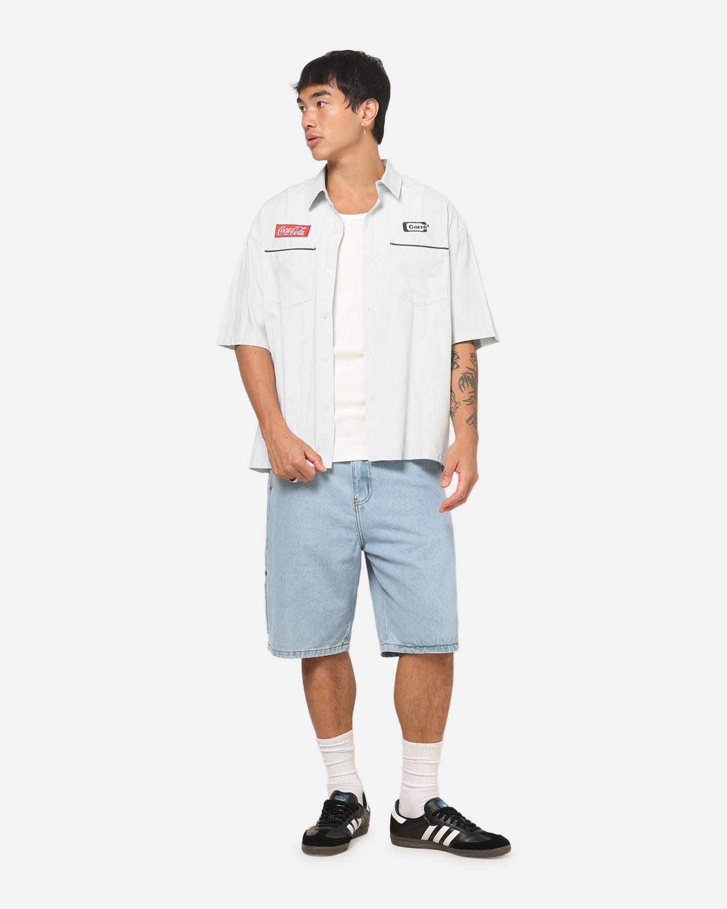 Carre Carré X Coca Cola Road Pilot Button Up Shirt Green
